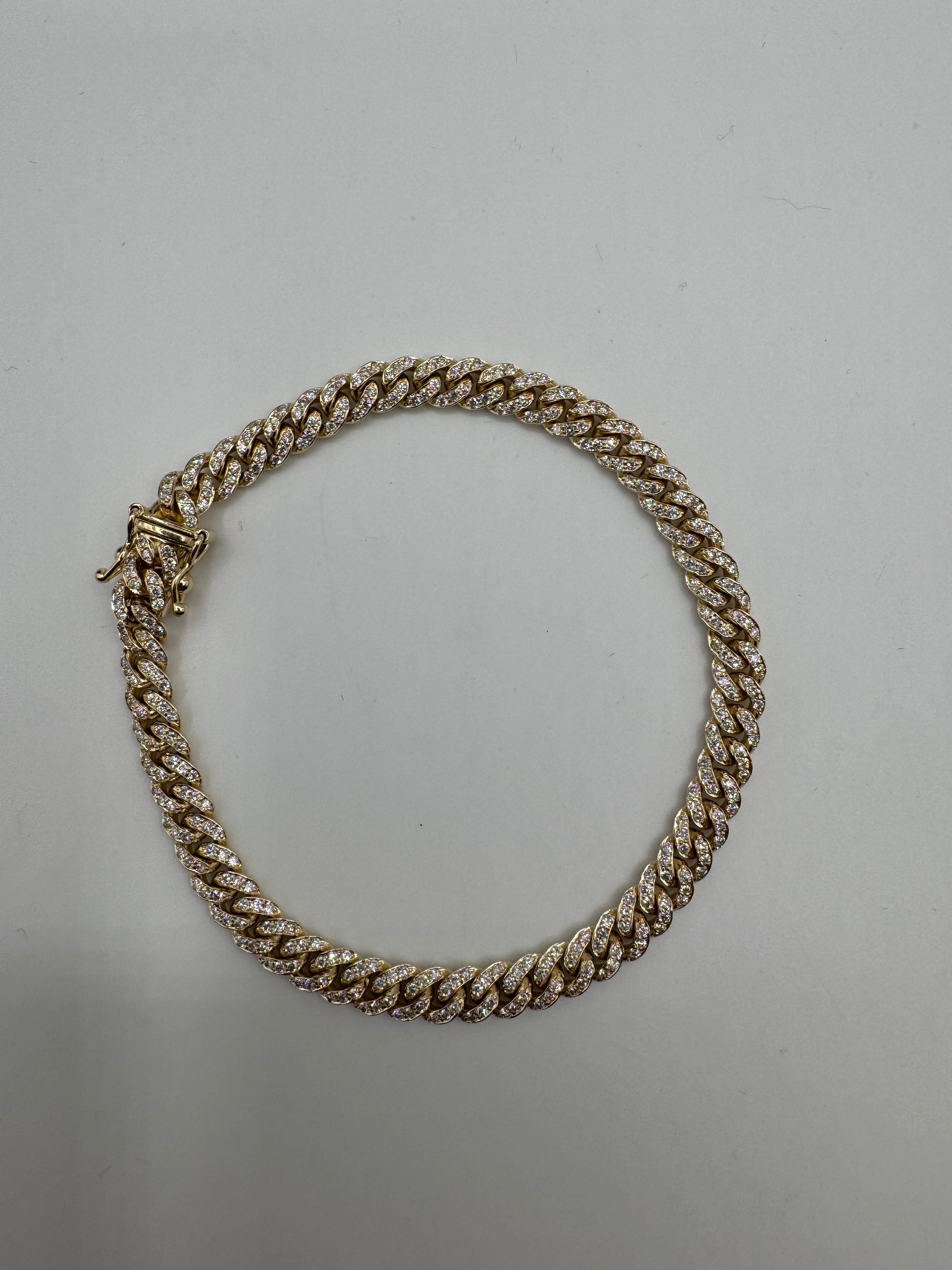 6MM Miami Cuban Link 8 inches (DIAMOND)