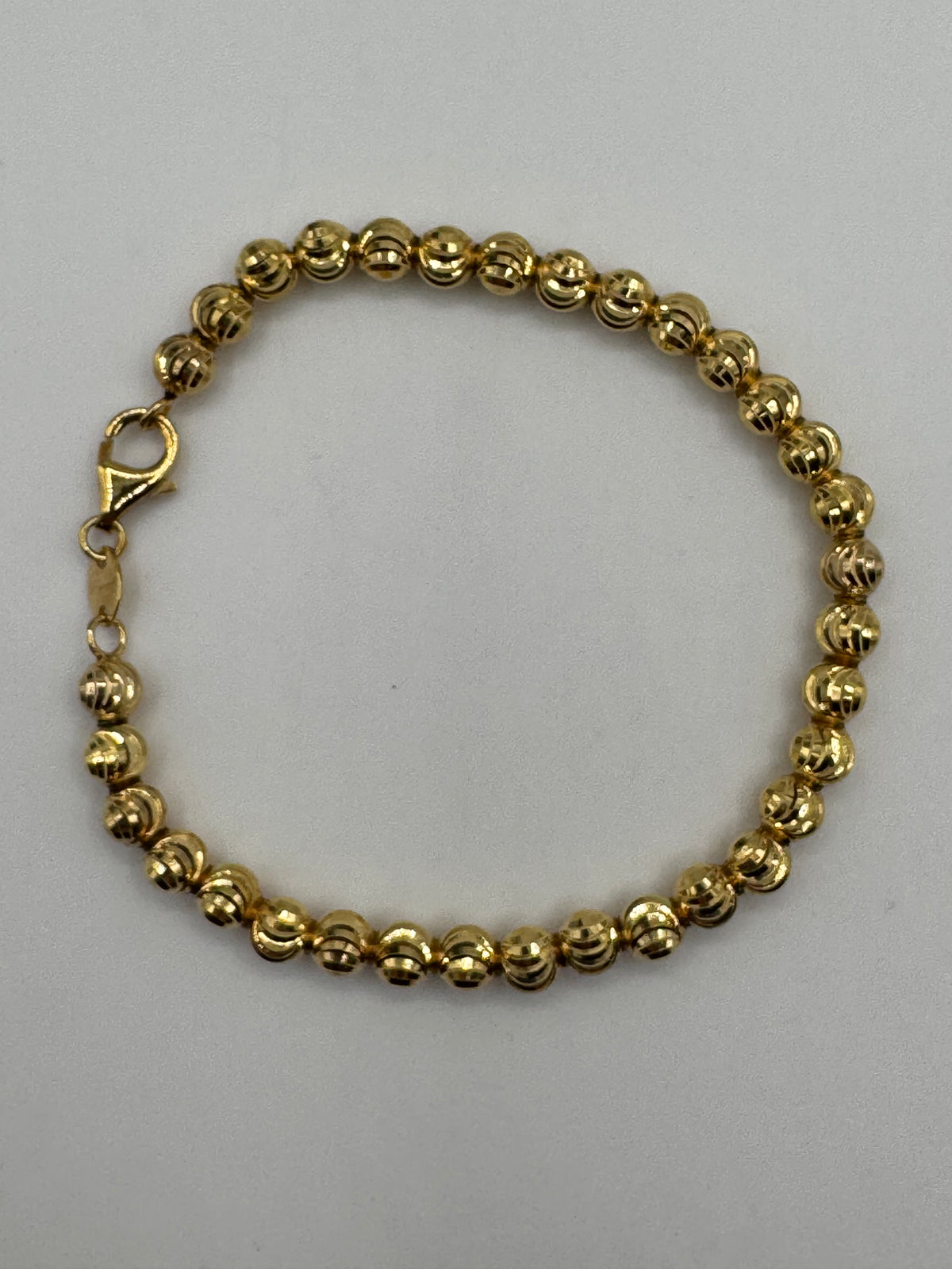5mm Moon Cut Bracelet 7 inches