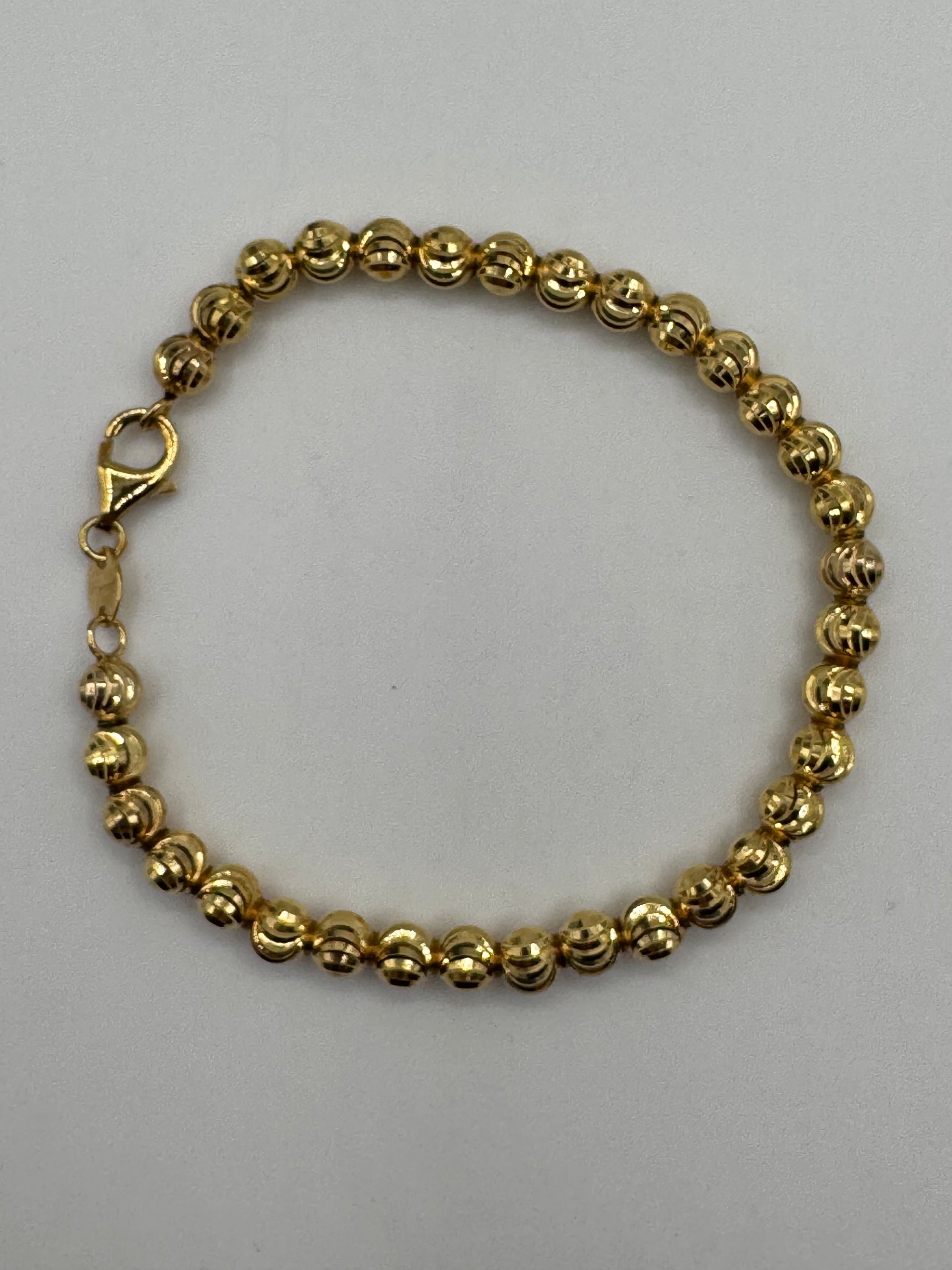 5mm Moon Cut Bracelet 7 inches
