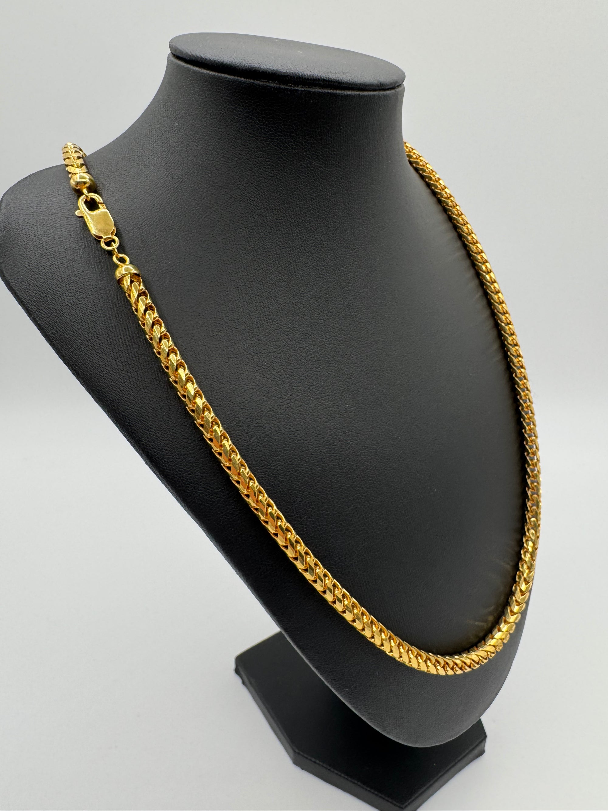5mm Franco Chain 24 inches (DIAMOND CUT)