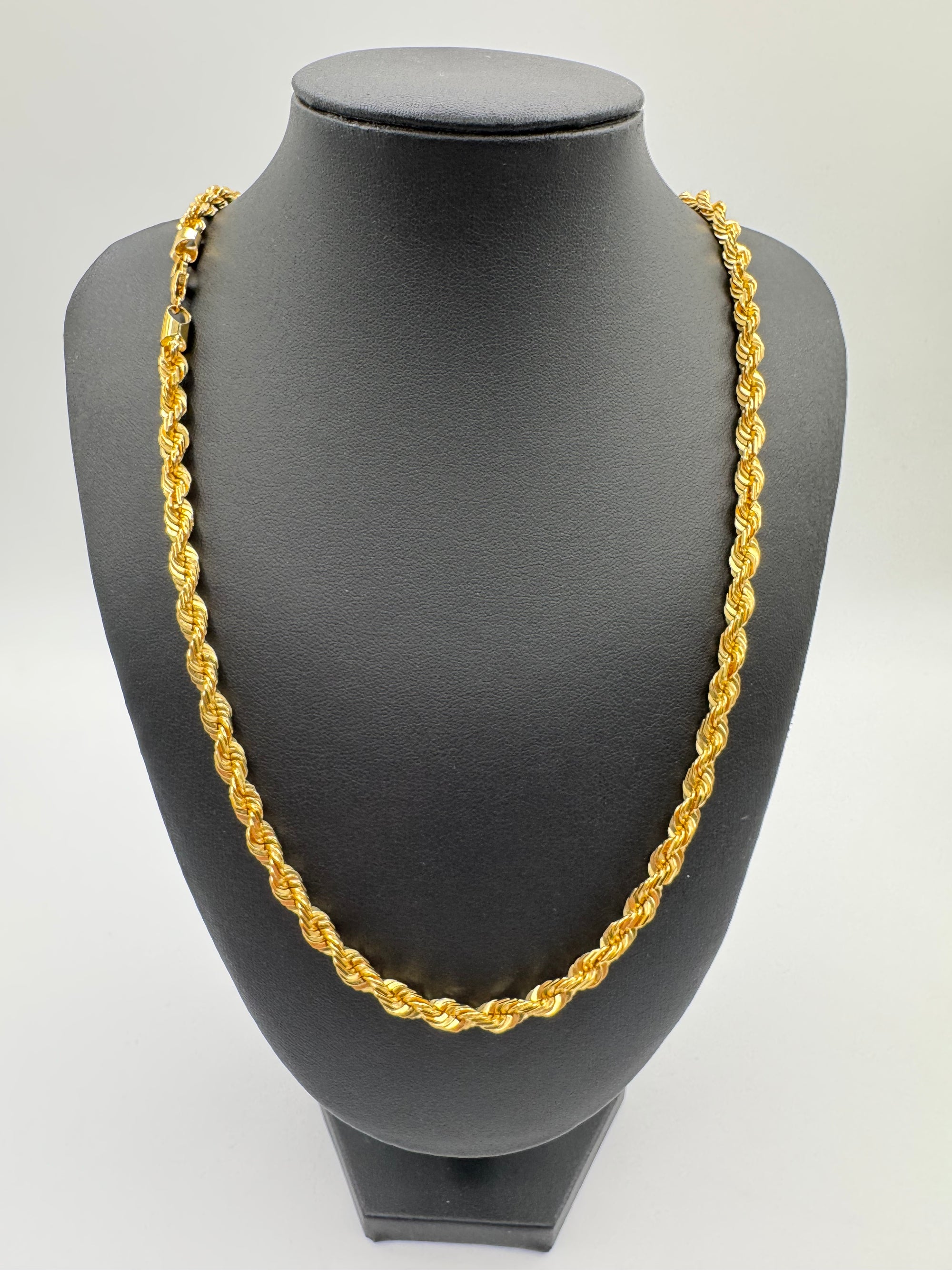 6mm Rope Chain 26 inches (DIAMOND CUT)
