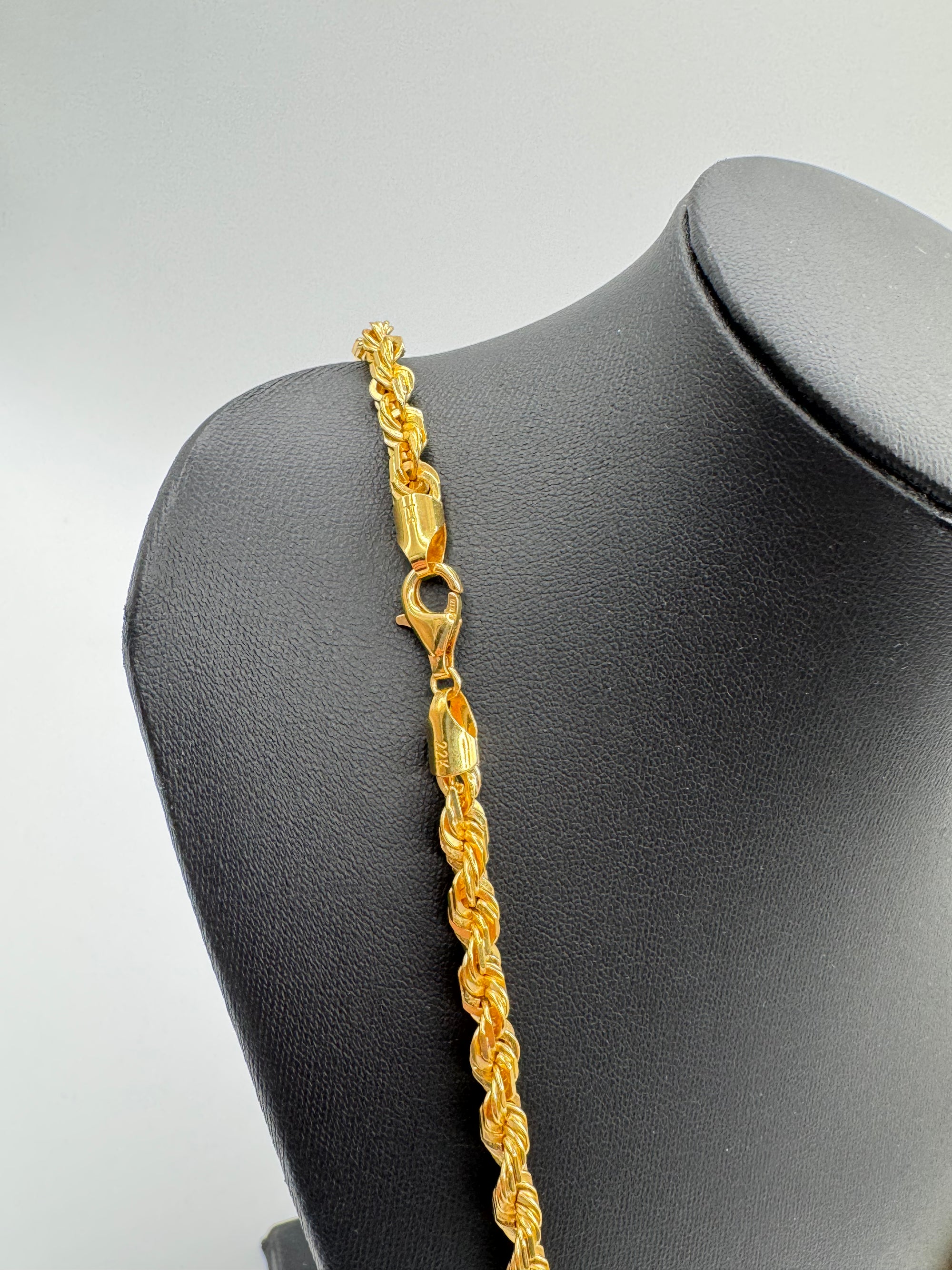 6mm Rope Chain 26 inches (DIAMOND CUT)