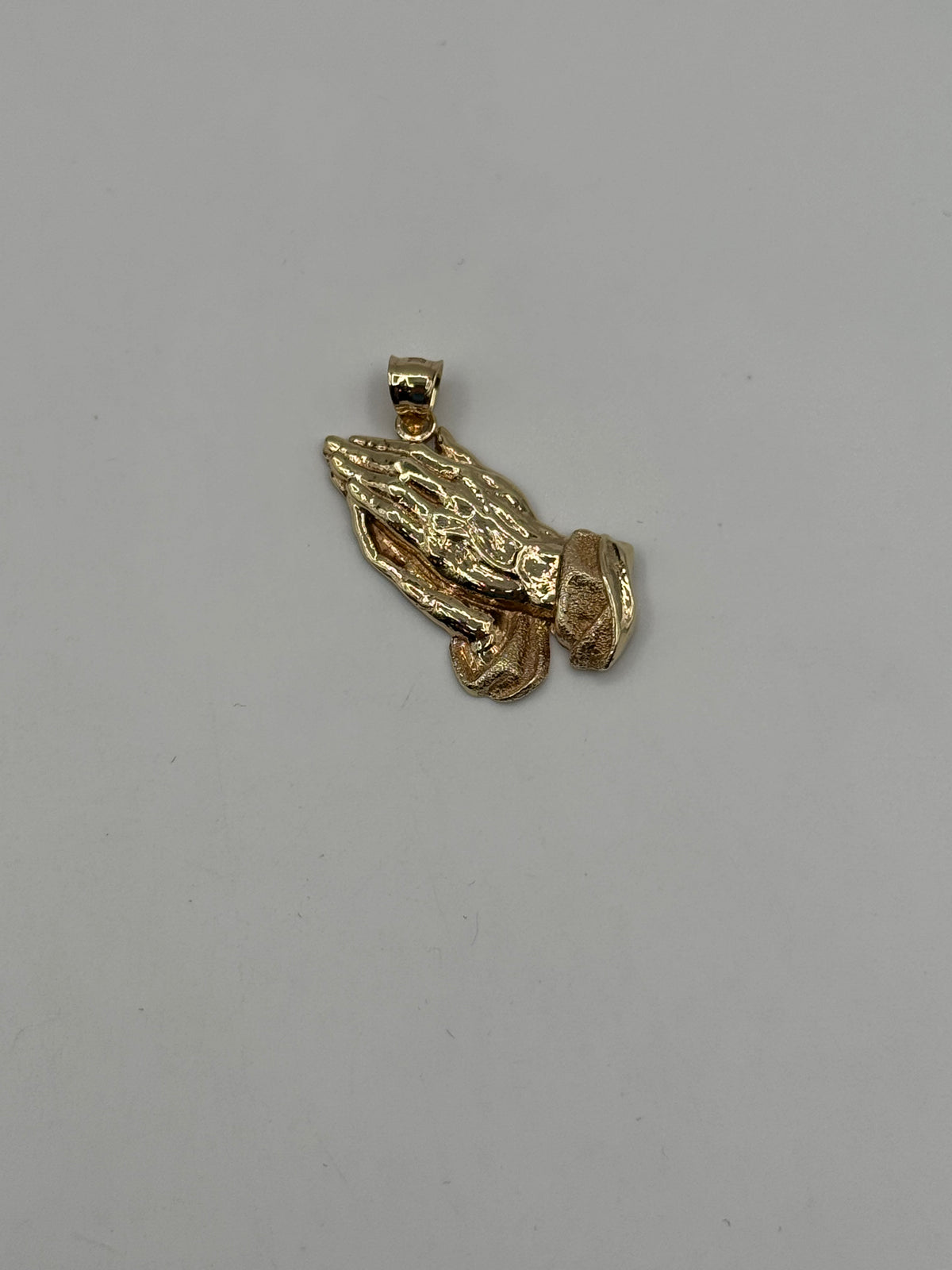 Praying Hands Pendant 1 1/2 inch-Hollow