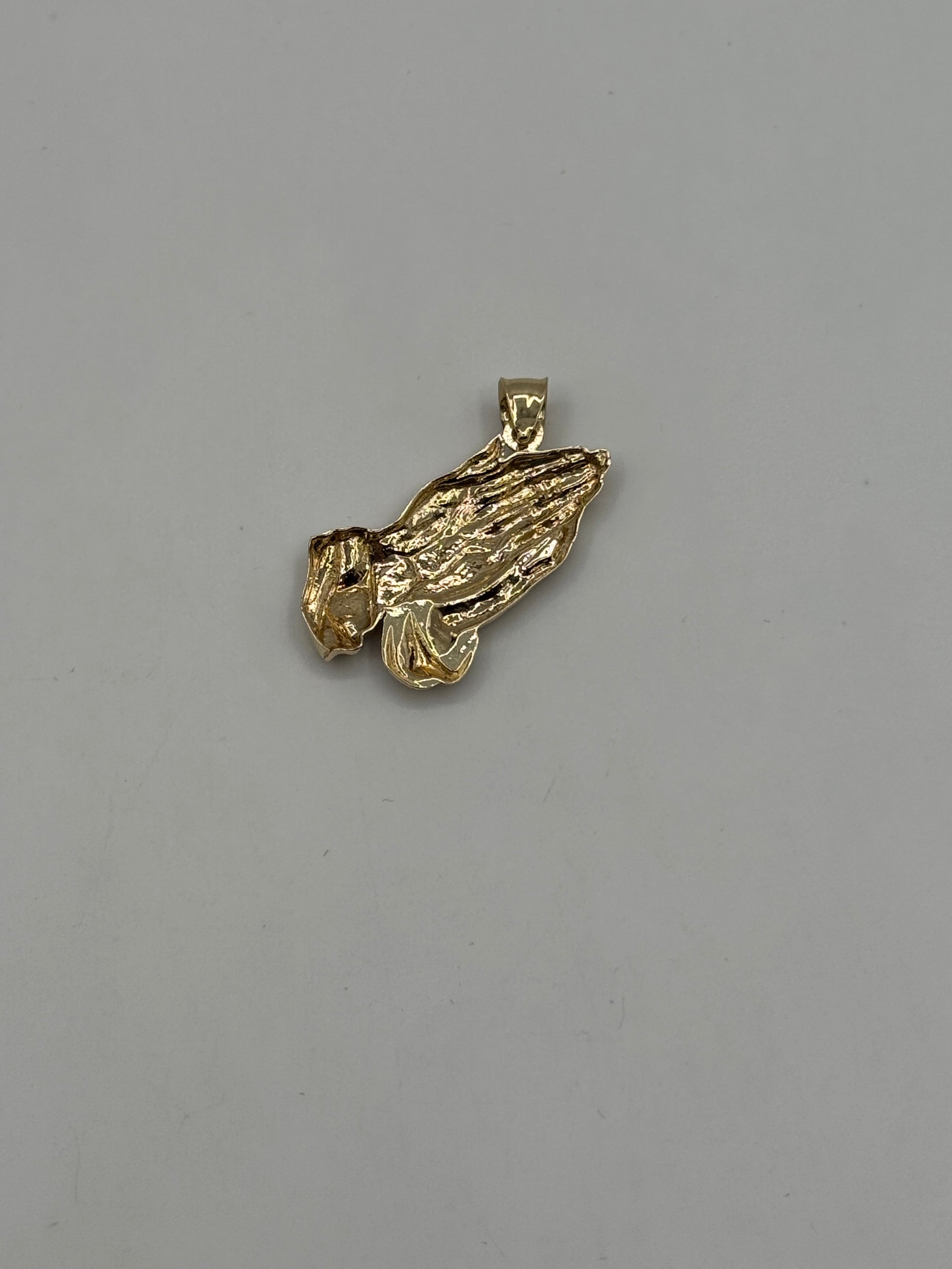 Praying Hands Pendant 1 1/2 inch-Hollow