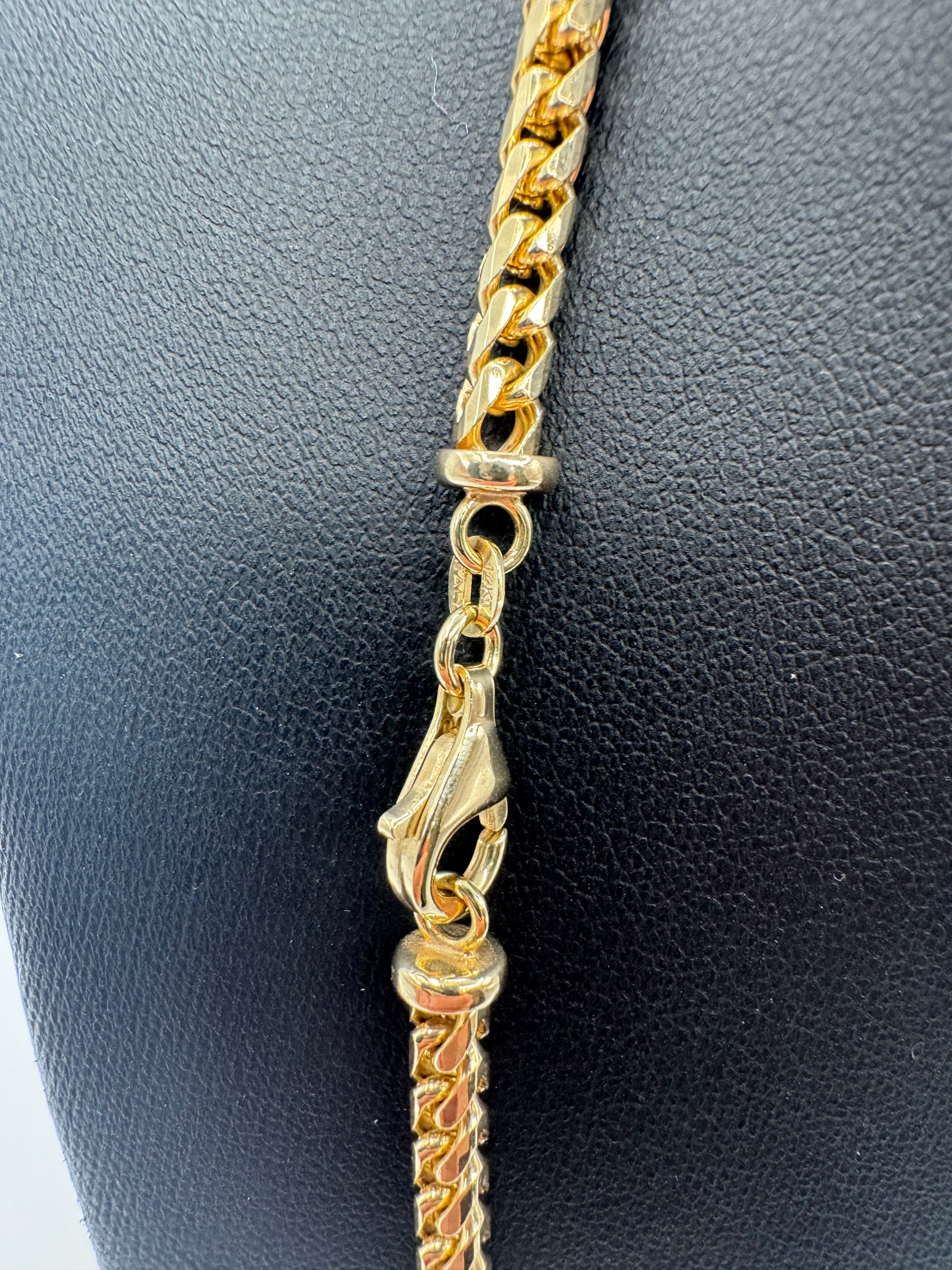 3.5mm Franco Chain 20 inches (DIAMOND CUT)