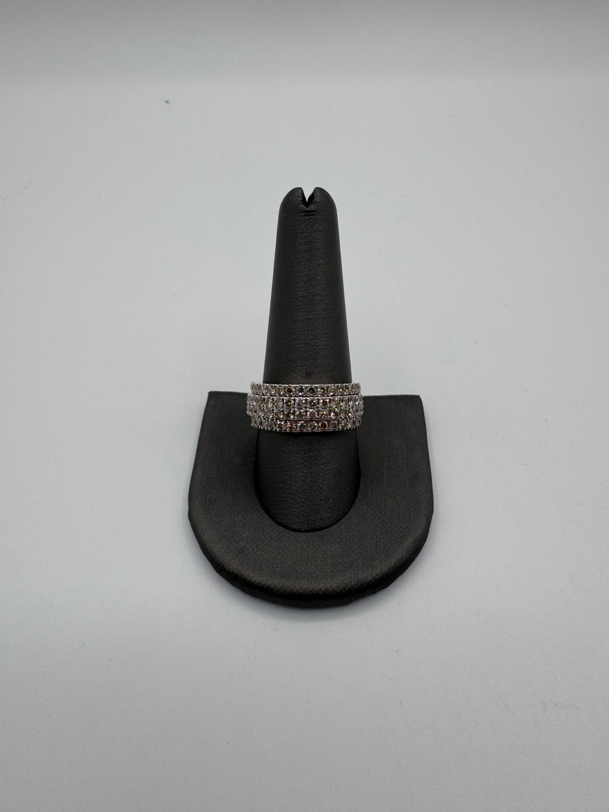 3 Row Diamond Ring-Size 10
