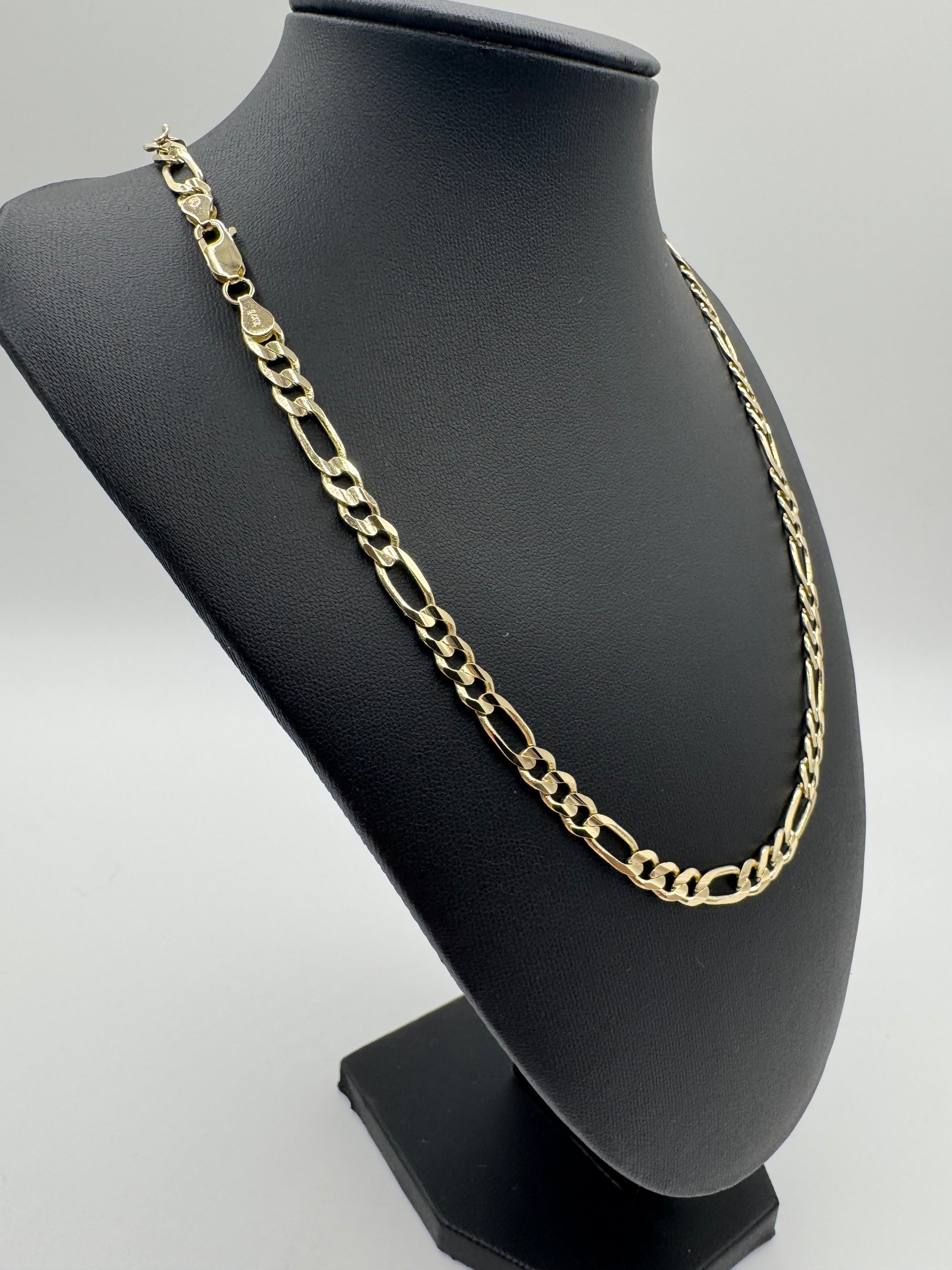 6mm Figaro Chain 22 inches