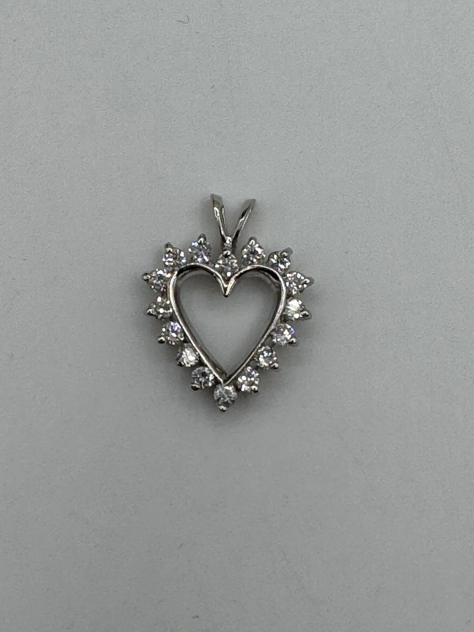 Heart Pendant-3/4 inch (DIAMOND)