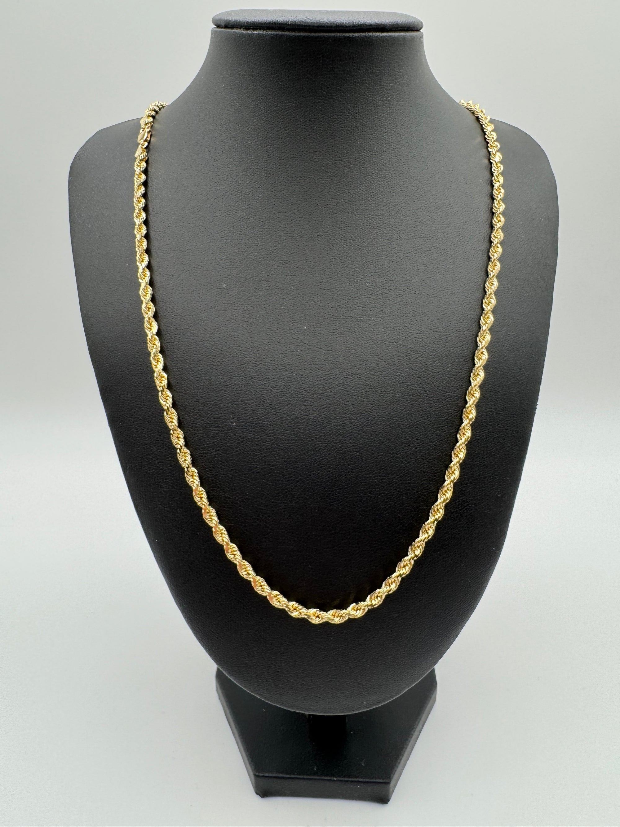 4mm Rope Chain 26 inches (DIAMOND CUT)