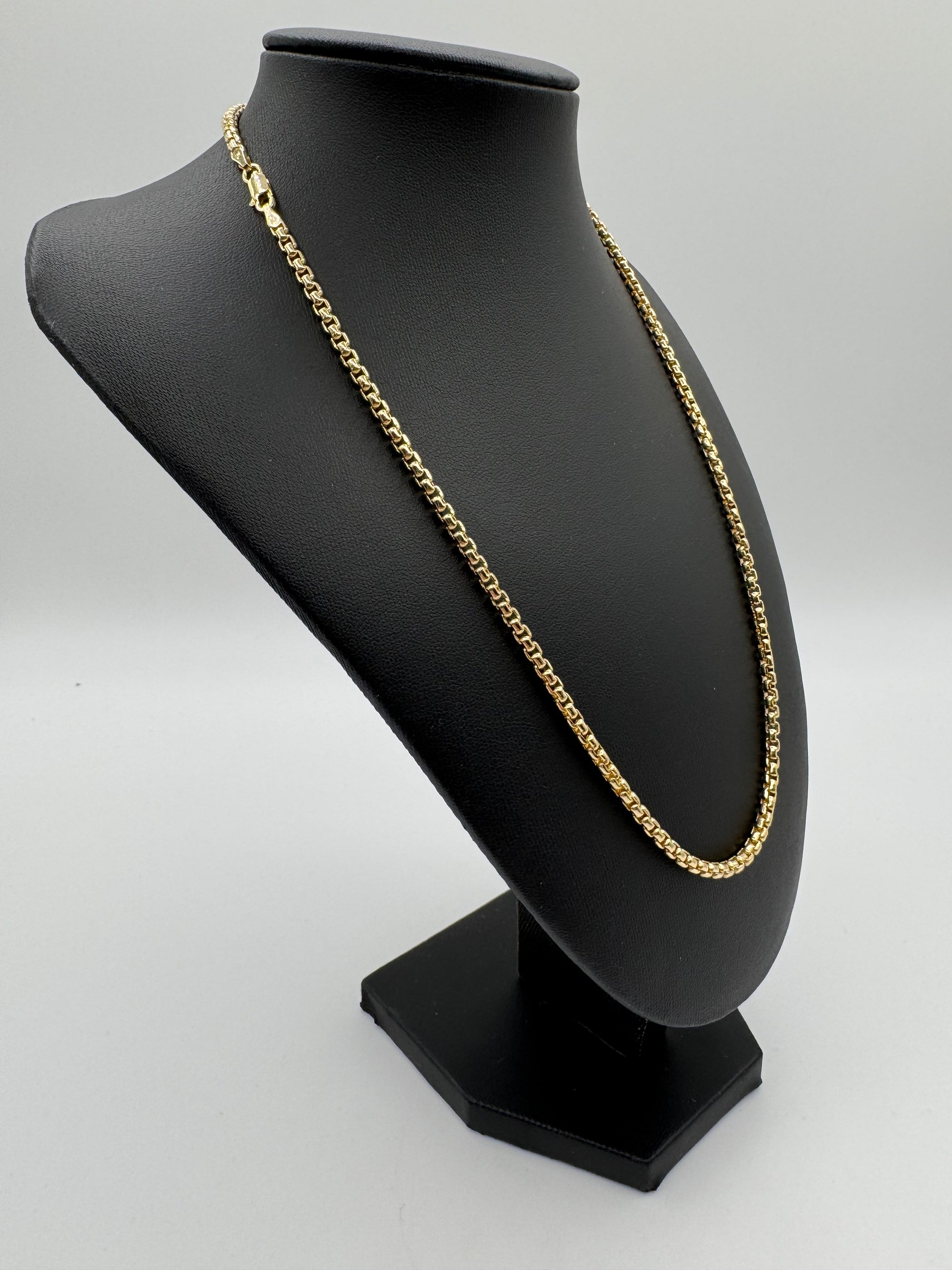 3.3mm Rounded BOX Chain 20 inches