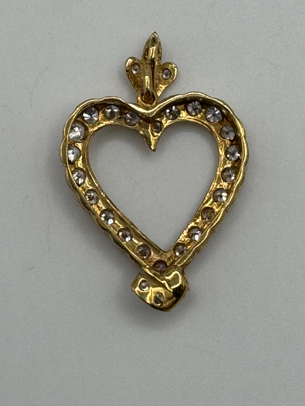 Heart Pendant-1 1/2 inch (DIAMOND)