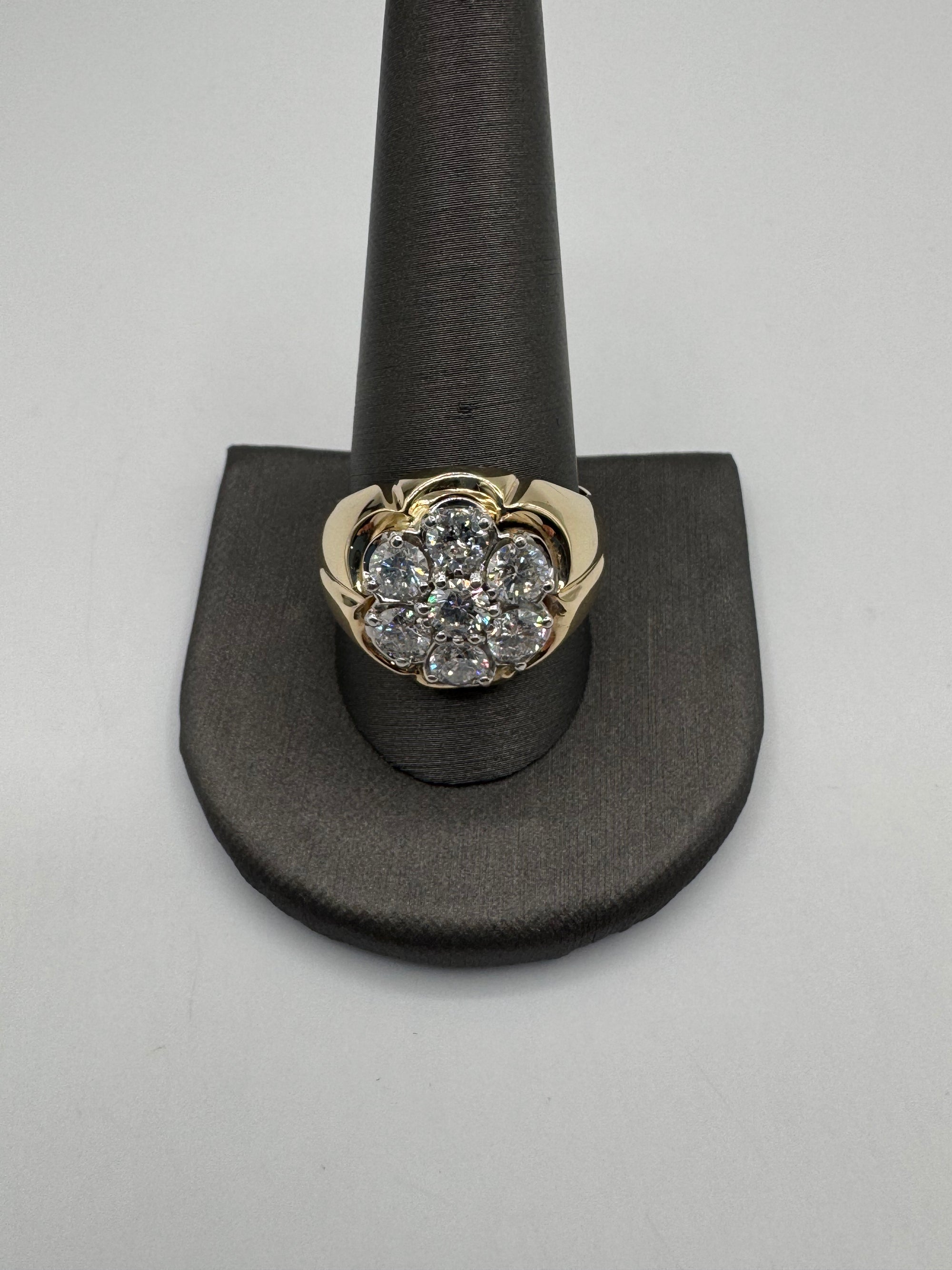 Diamond Cluster Ring-Size 11 3/4