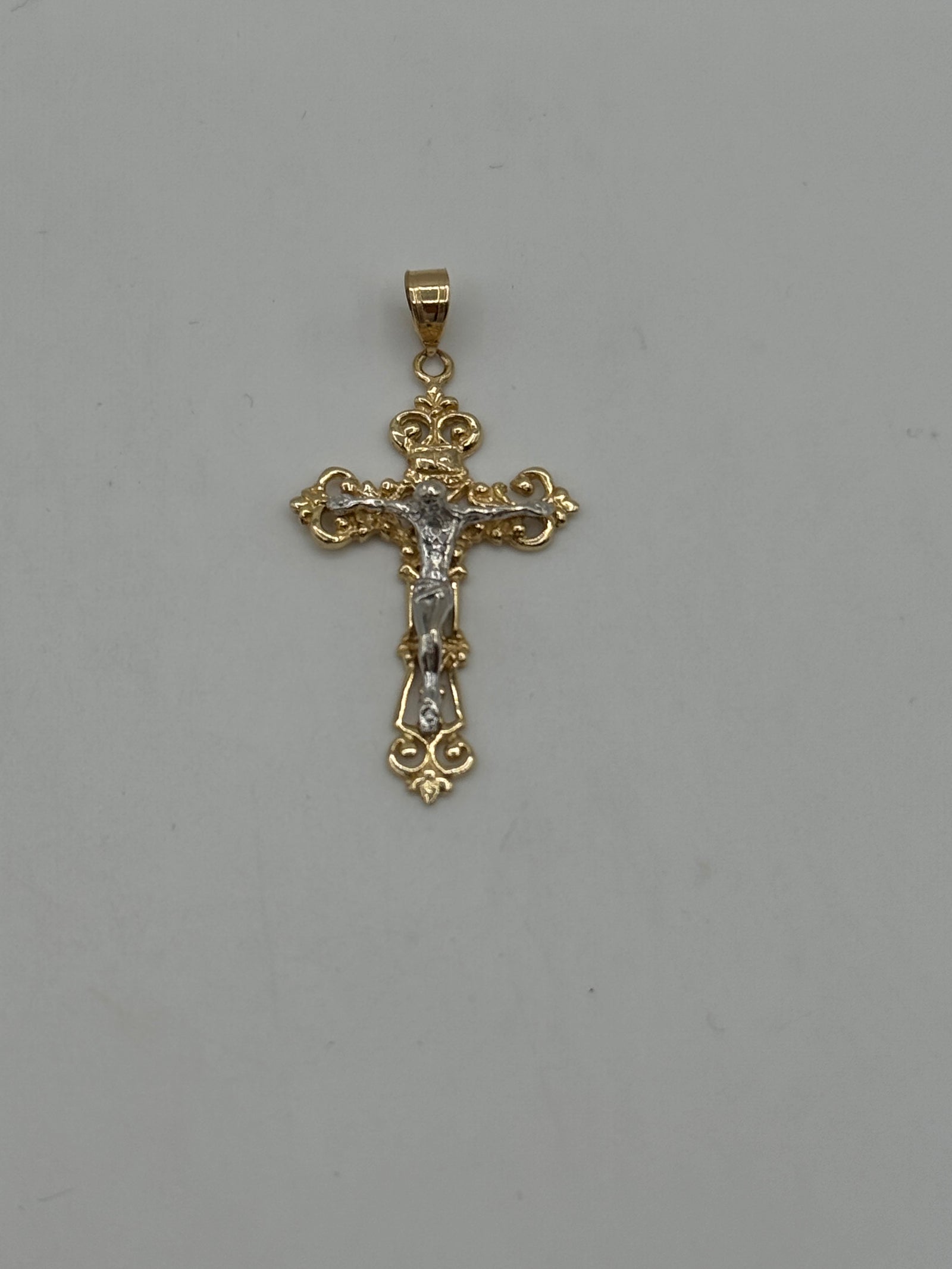 Crucifix-1 1/2 Inch (TWO TONE)
