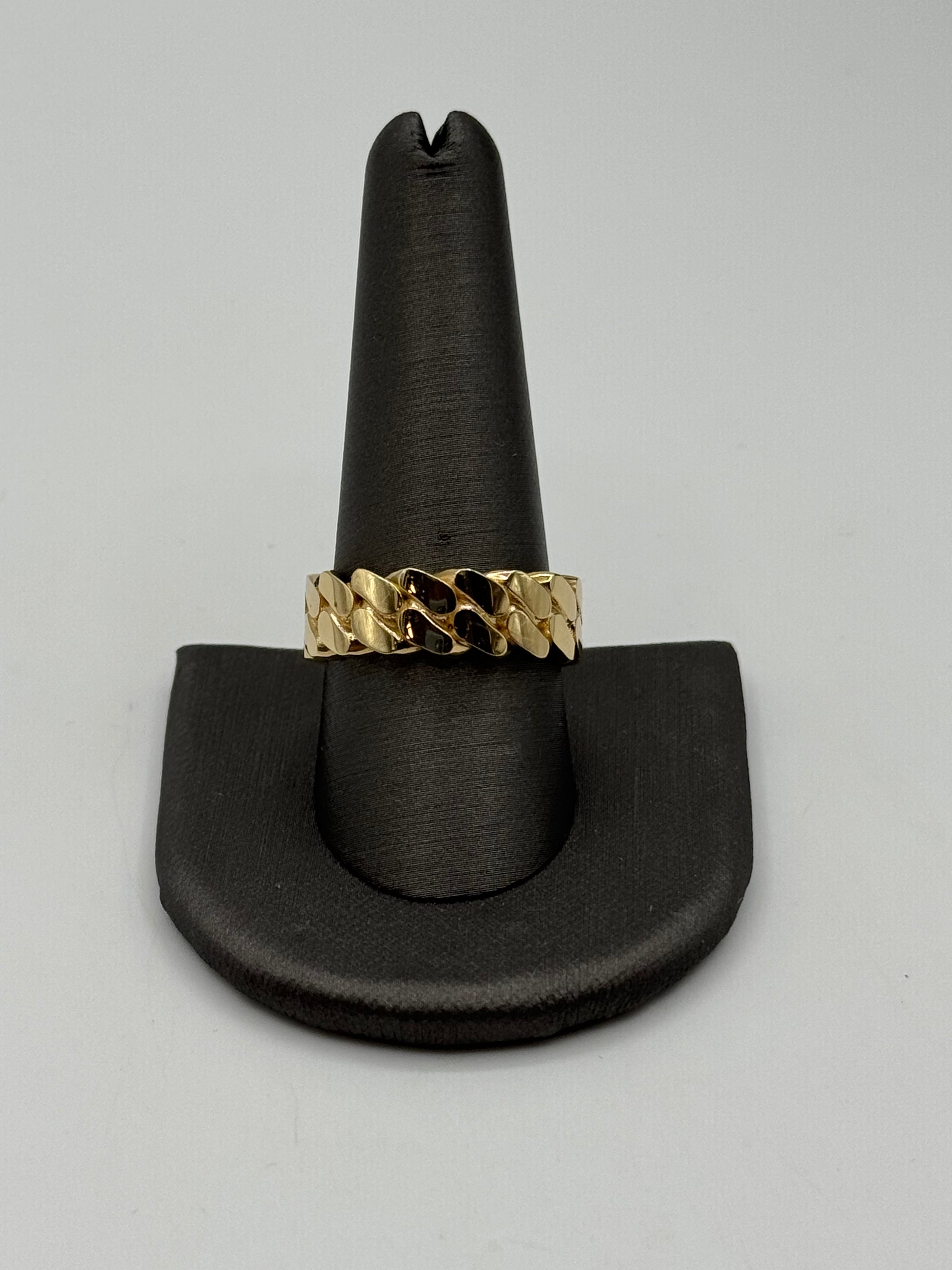 8mm Cuban Ring-Size 10.5