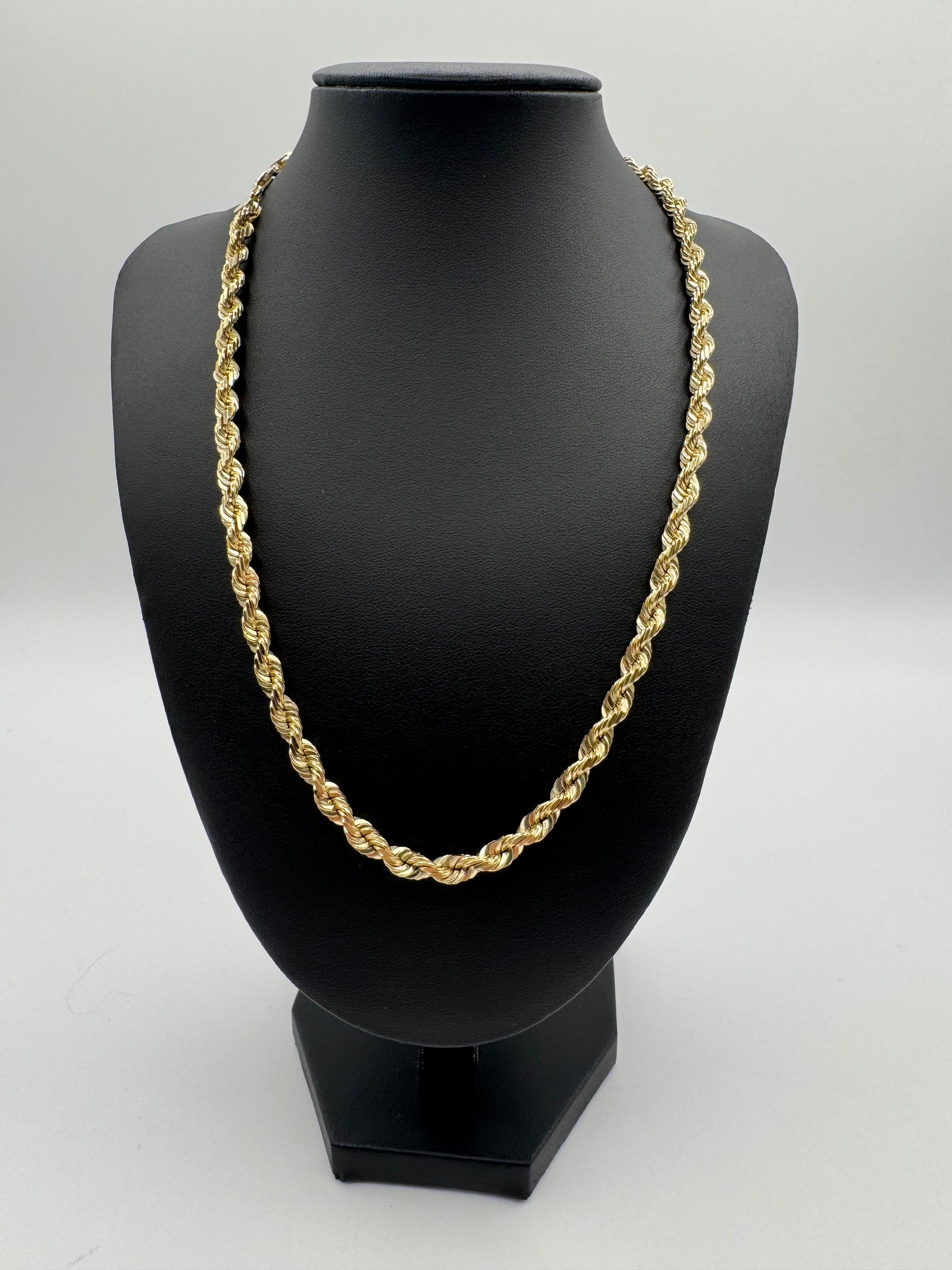 6mm Rope Chain 20 inches (DIAMOND CUT)