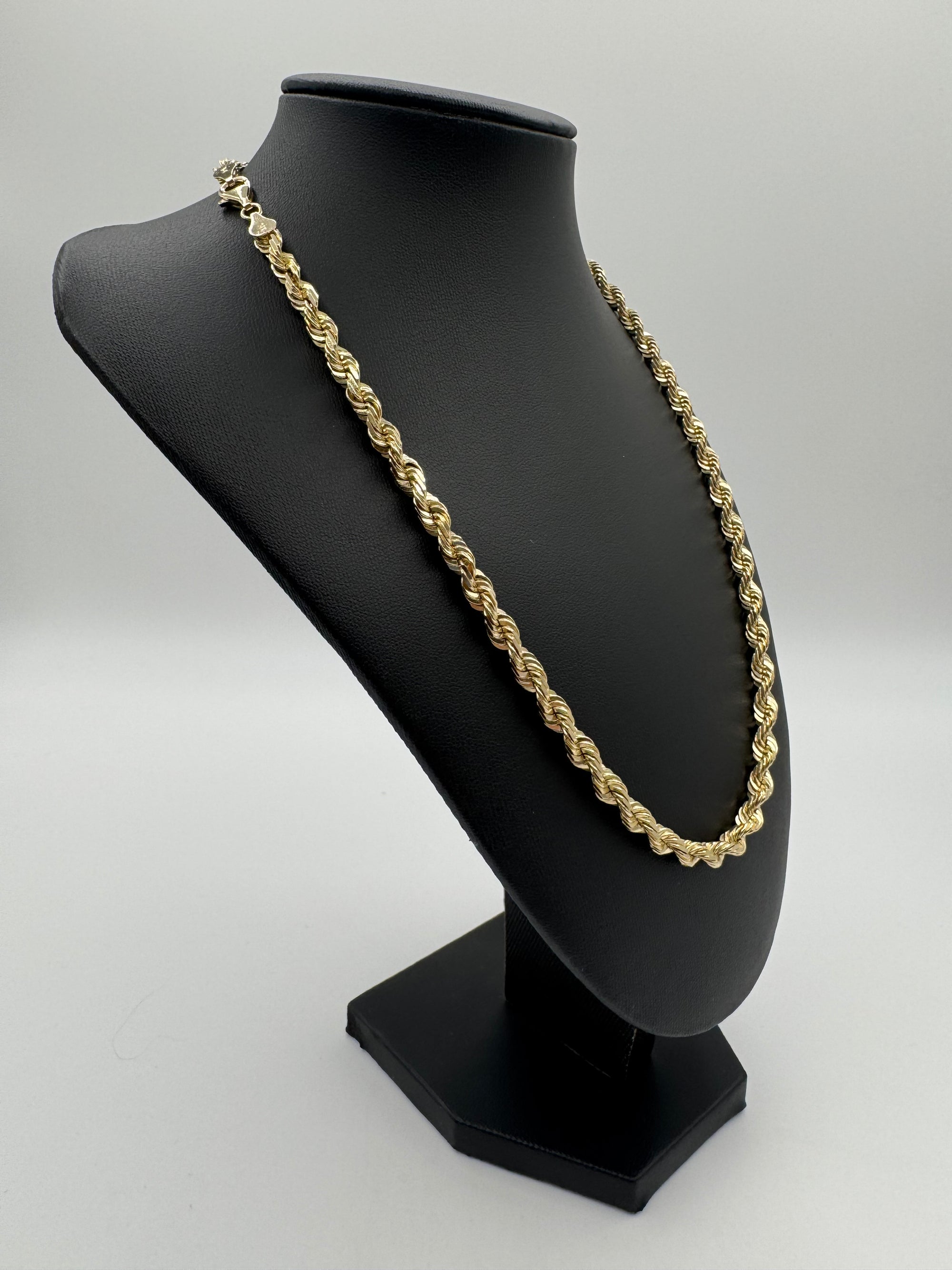 6mm Rope Chain 20 inches (DIAMOND CUT)