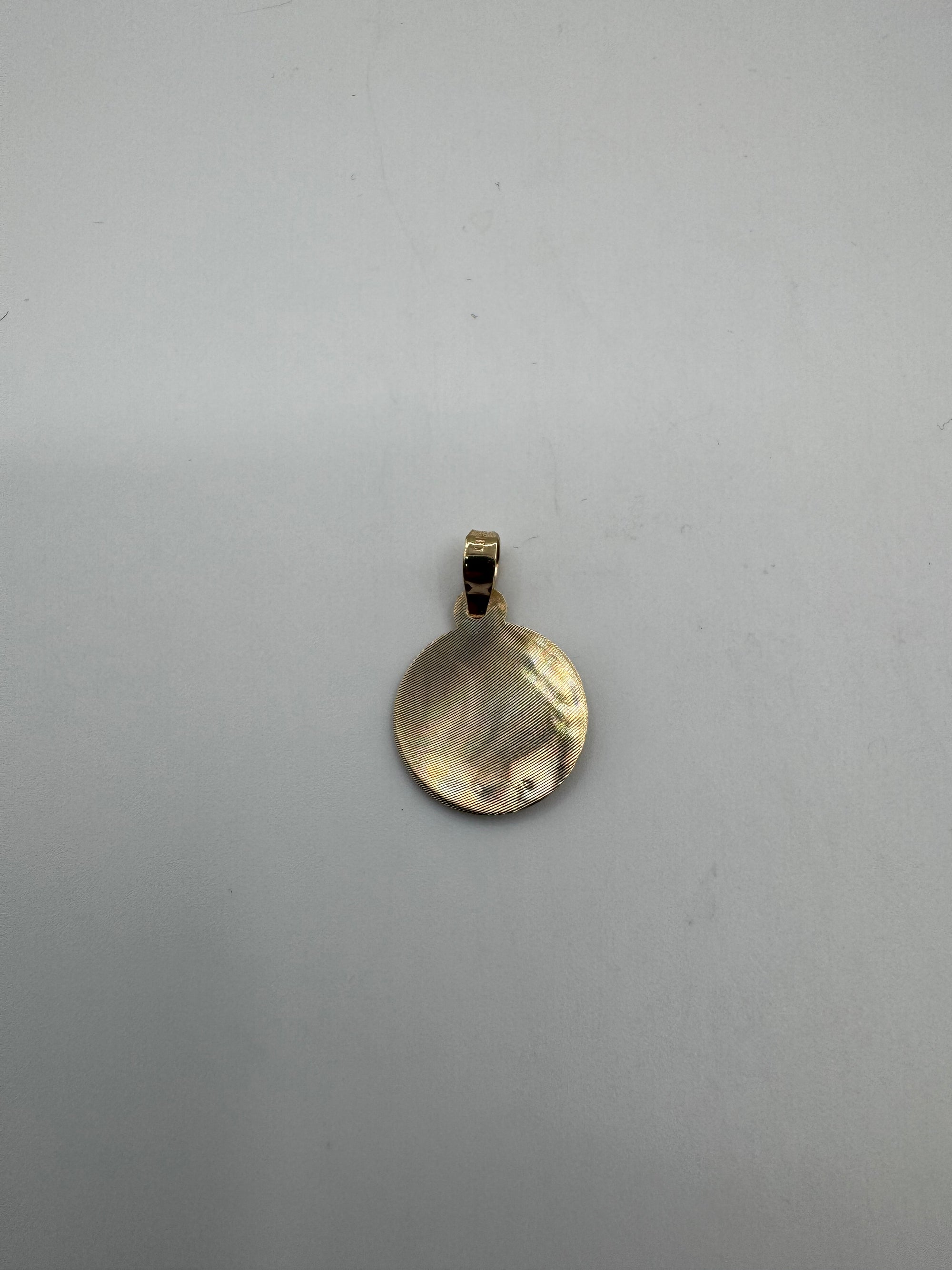 Religious Round Pendant-3/4 Inch (TRI COLOR)
