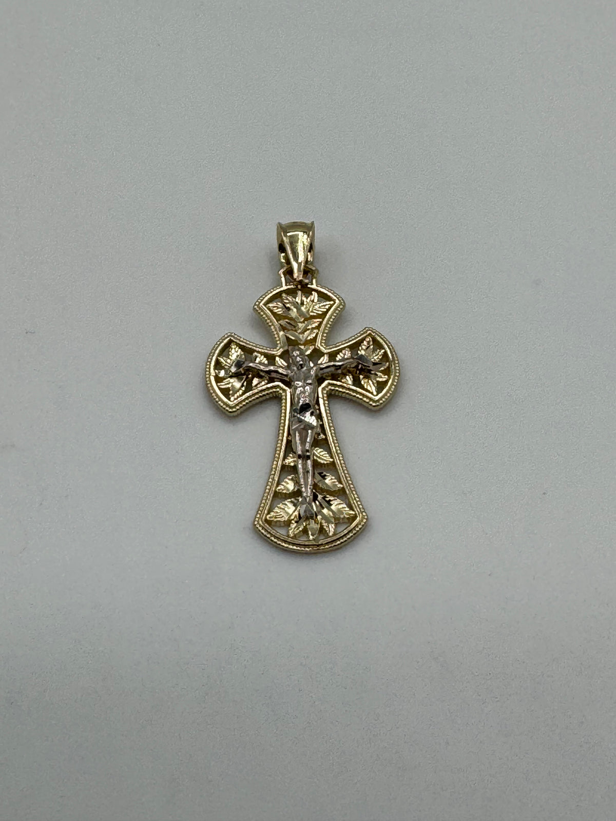 Crucifix-1 1/4 Inch (TWO TONE)