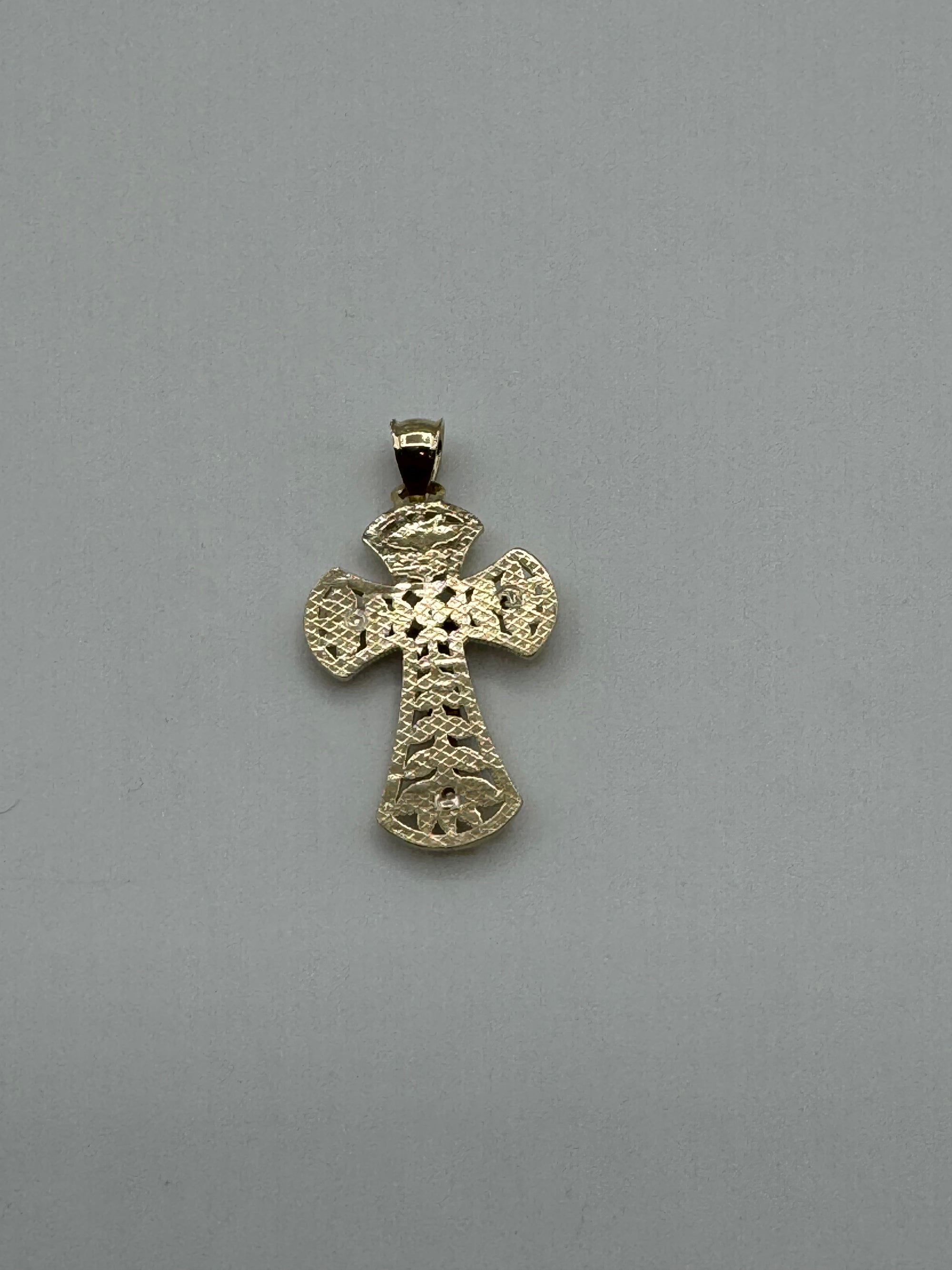 Crucifix-1 1/4 Inch (TWO TONE)