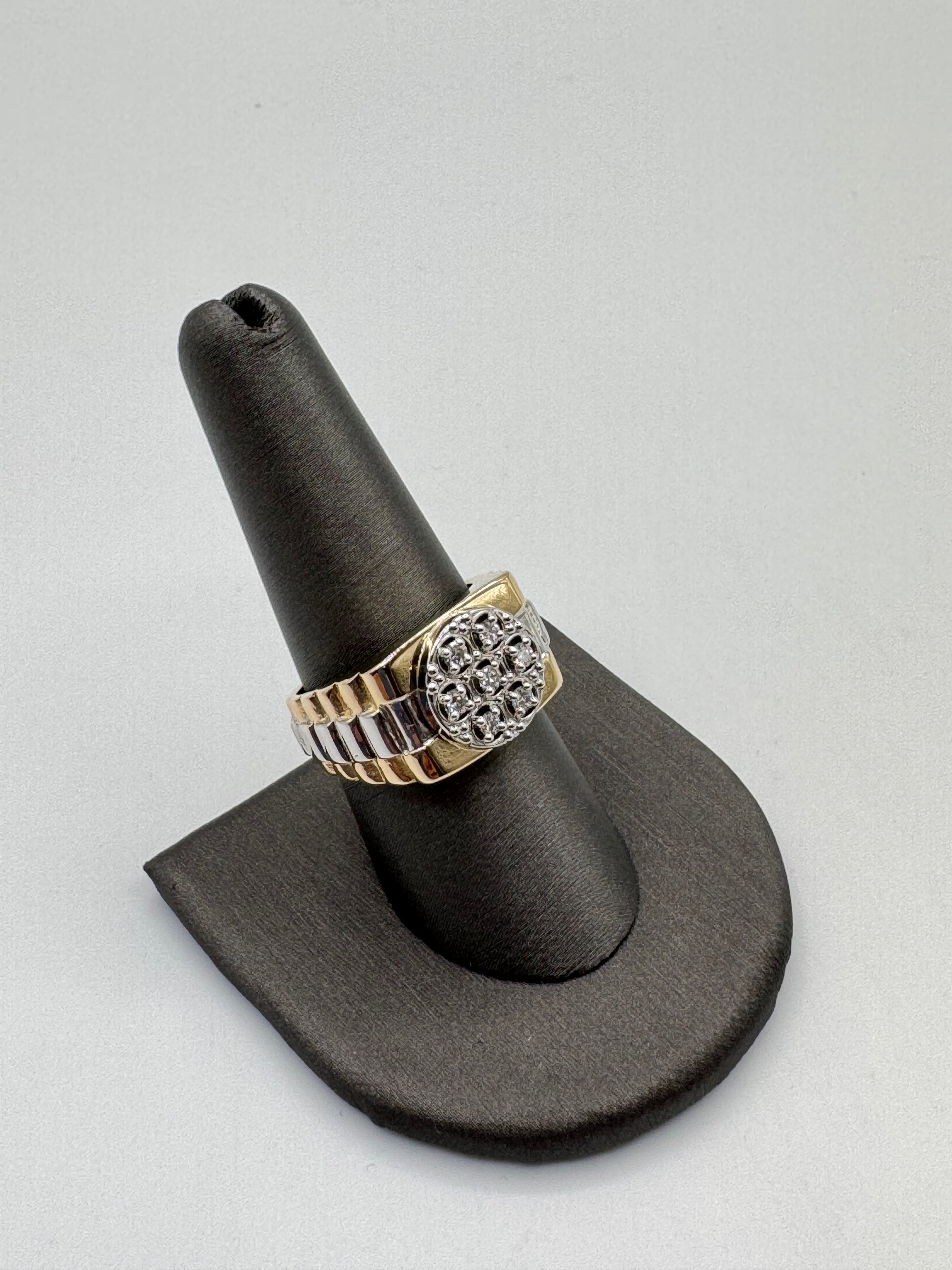 Diamond Rolex Style Ring-Size 9