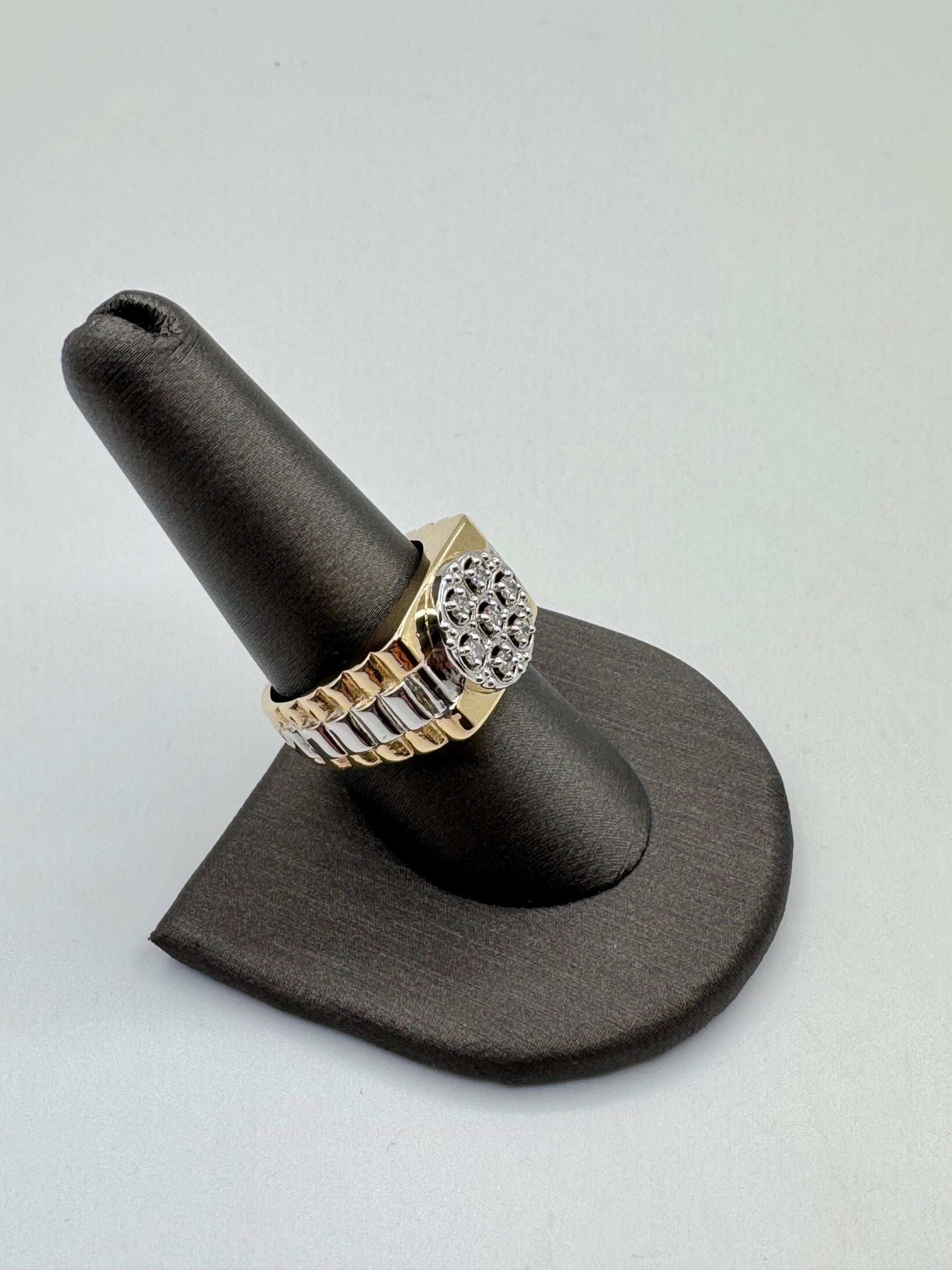 Diamond Rolex Style Ring-Size 9
