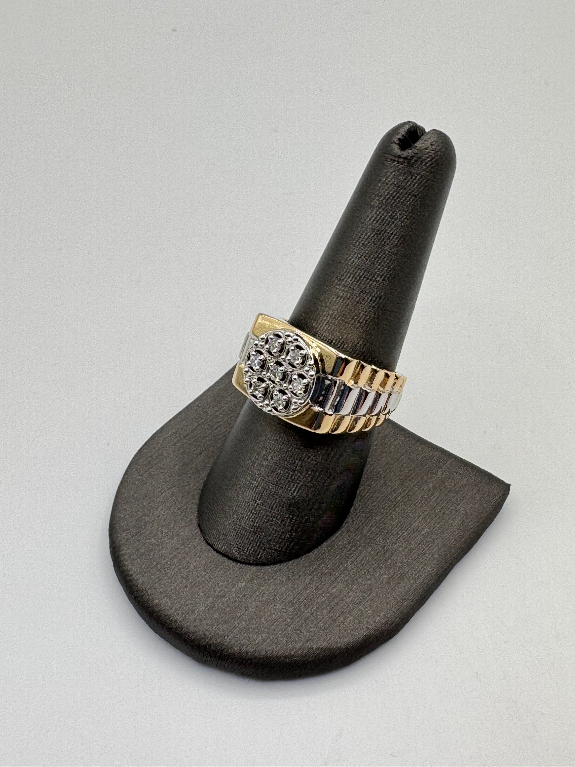 Diamond Rolex Style Ring-Size 9