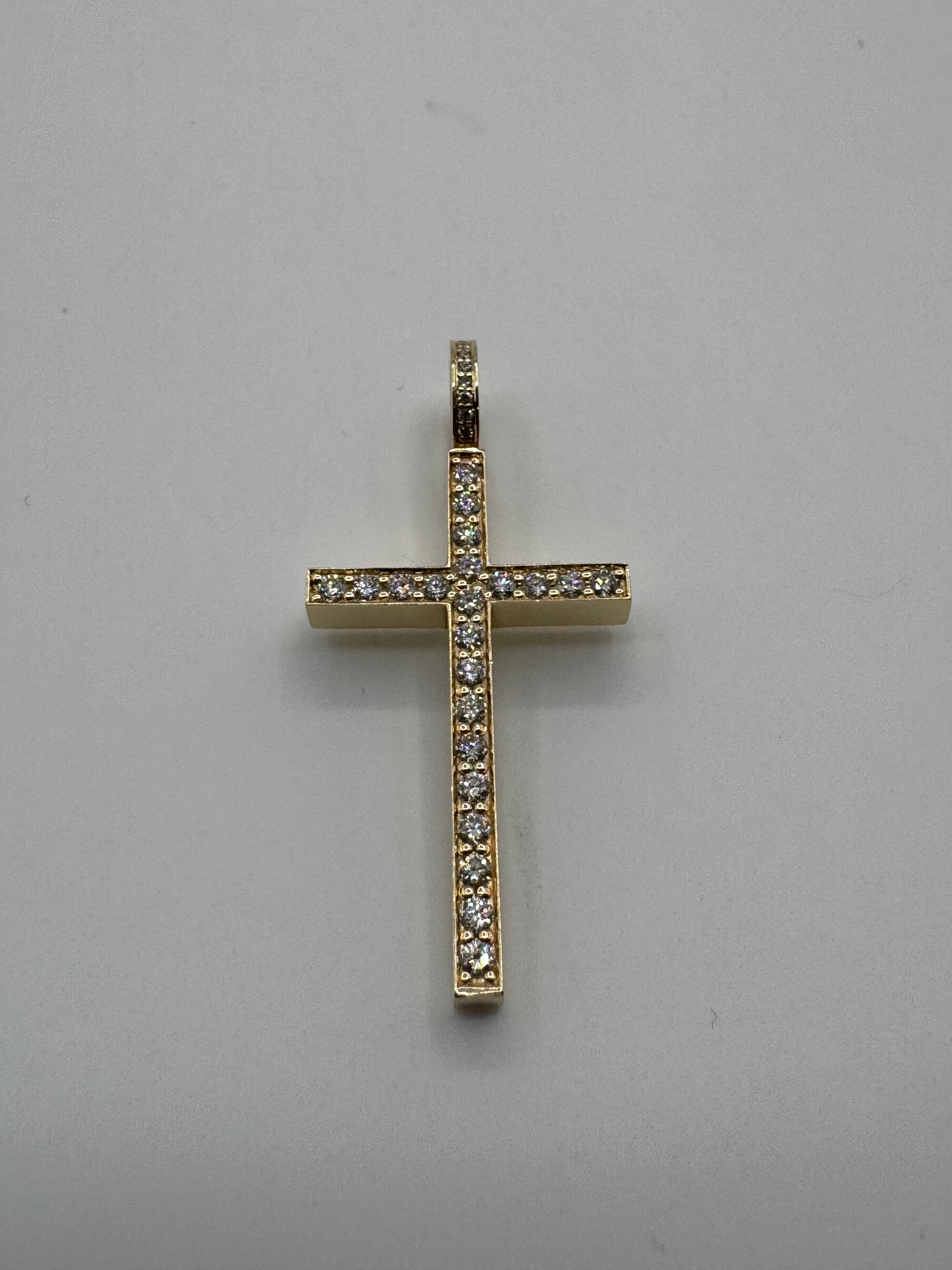 Flooded Diamond Boss Cross-1 3/4 Inch