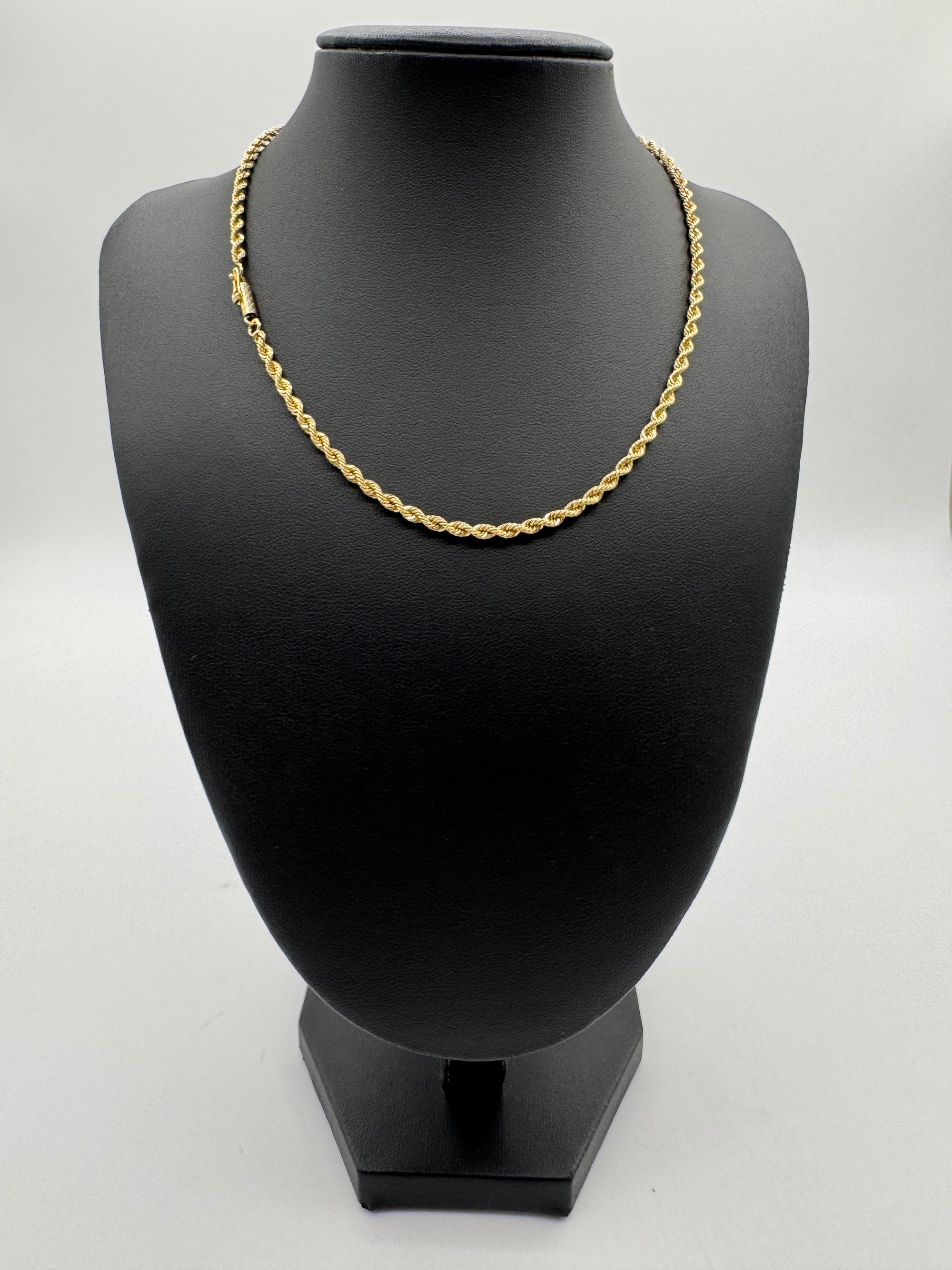 3mm Rope Chain 15.5 inches