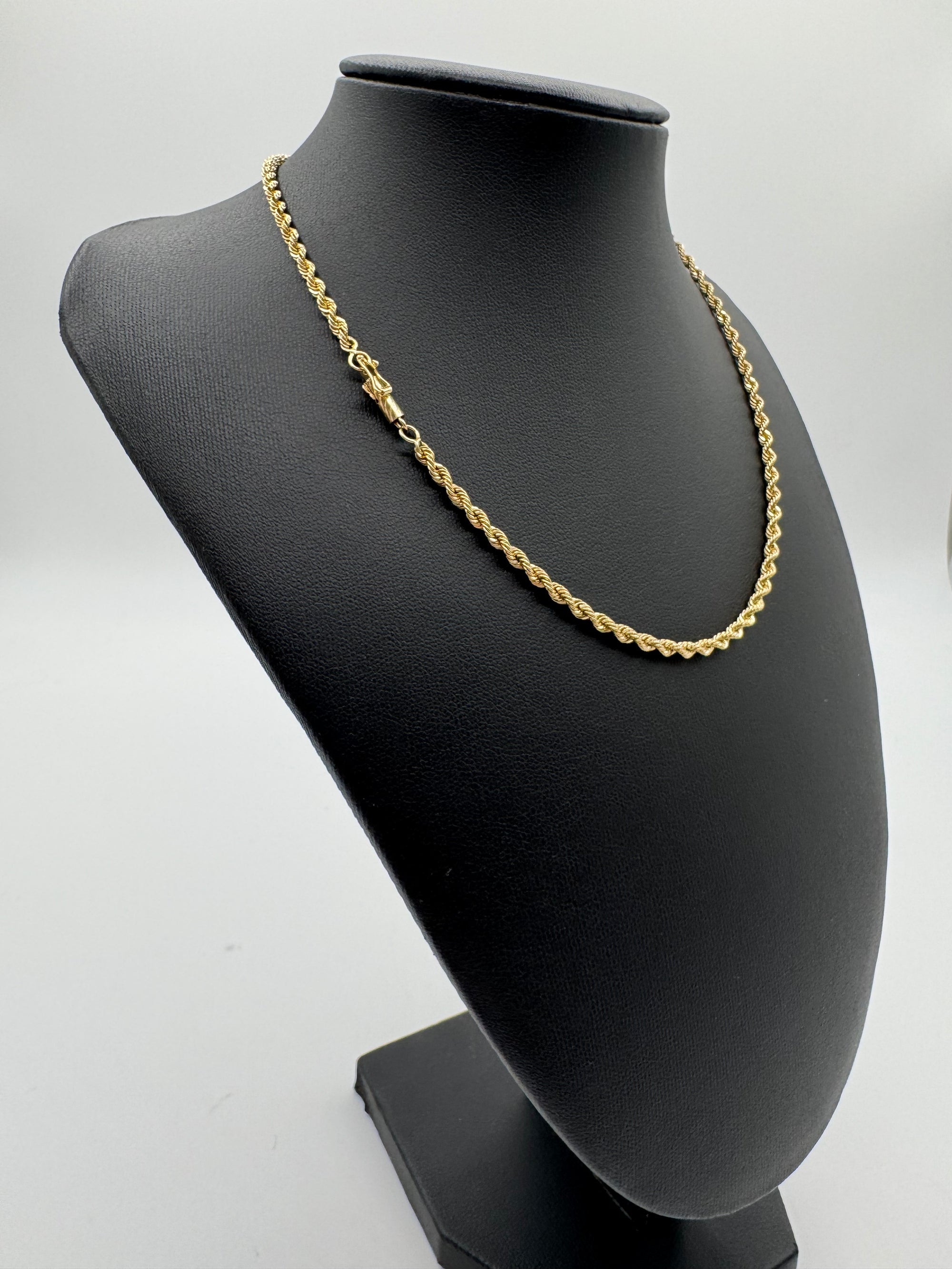 3mm Rope Chain 15.5 inches