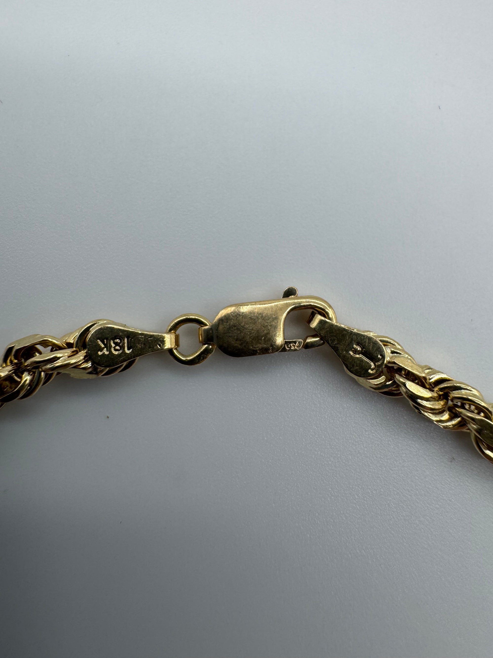 4mm Rope Bracelet 8.5 inches (DIAMOND CUT)