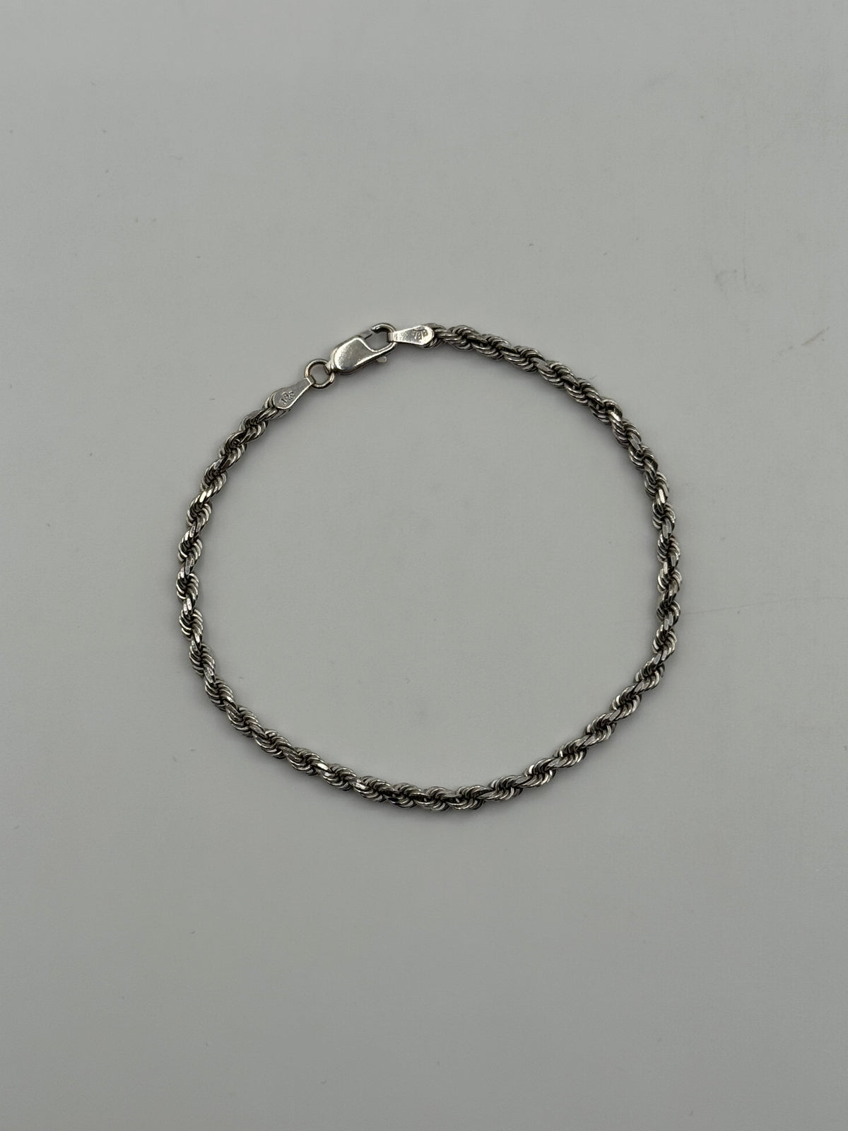 3mm Rope Bracelet 7 inches (DIAMOND CUT)