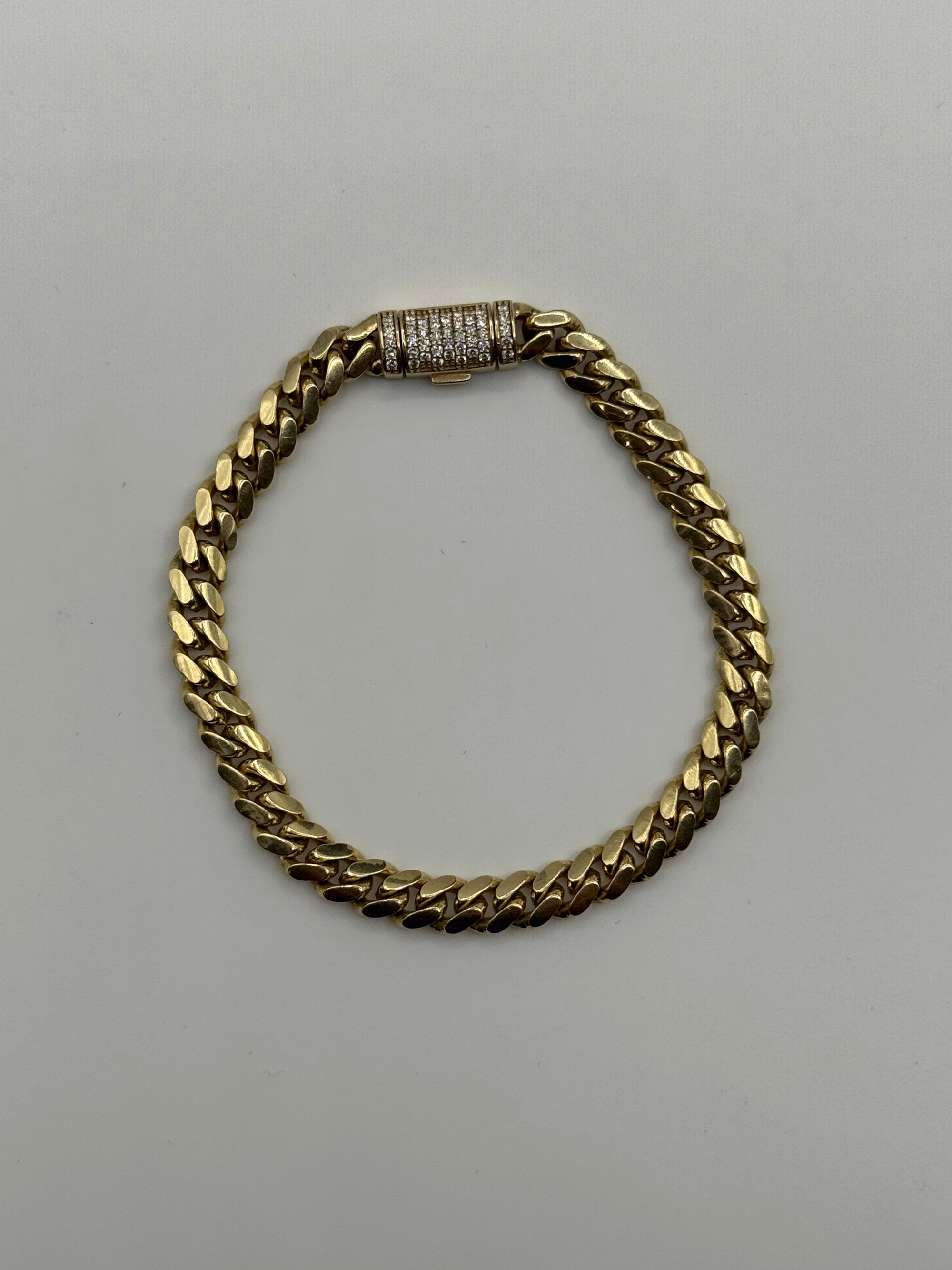 6MM Miami Cuban Link 7 inches (DIAMOND LOCK)
