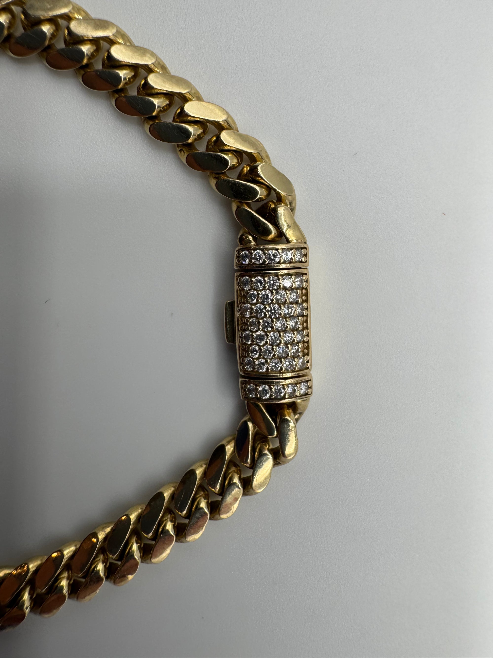 6MM Miami Cuban Link 7 inches (DIAMOND LOCK)