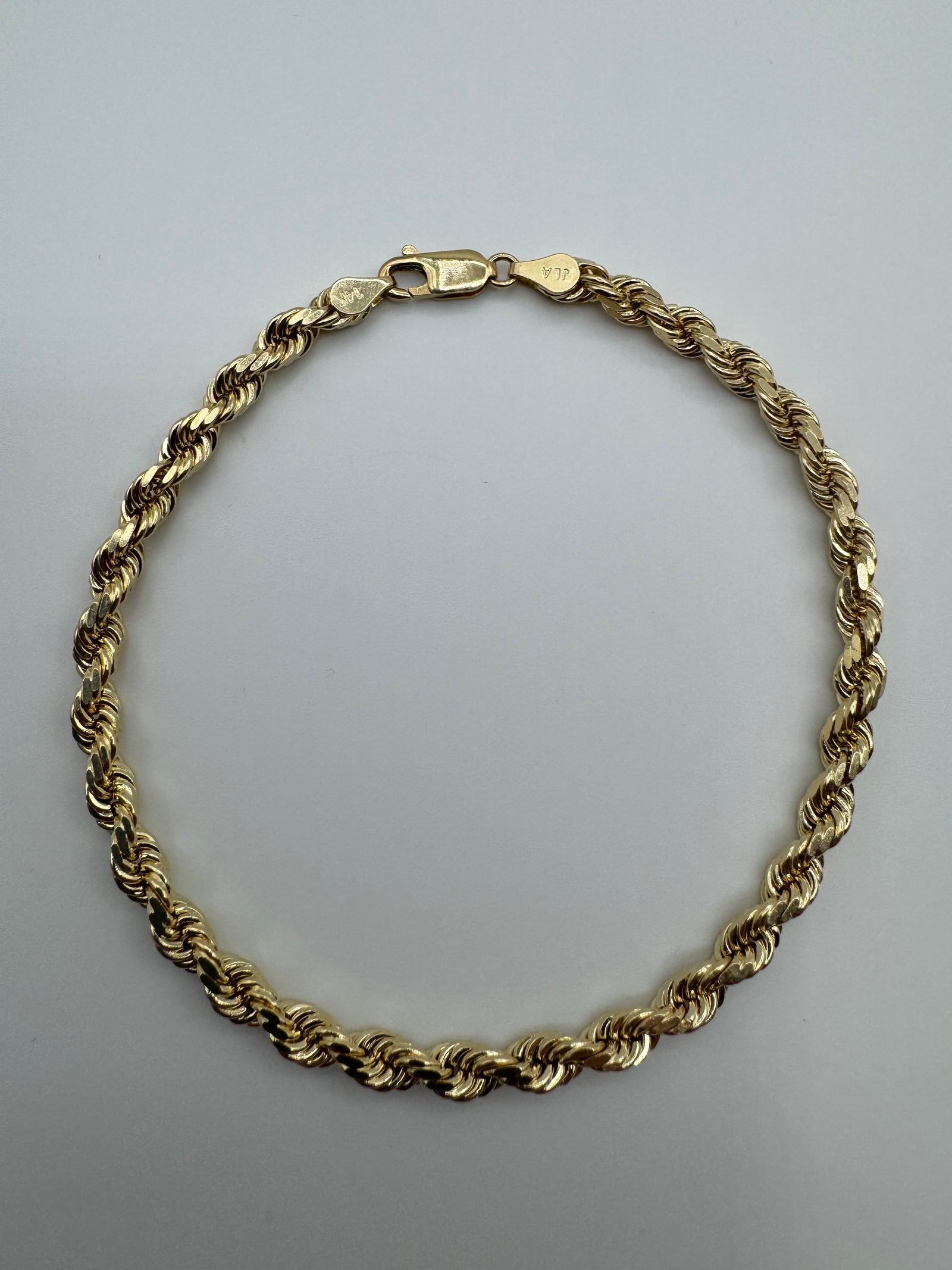 4.5MM Rope Bracelet-8.5 inches