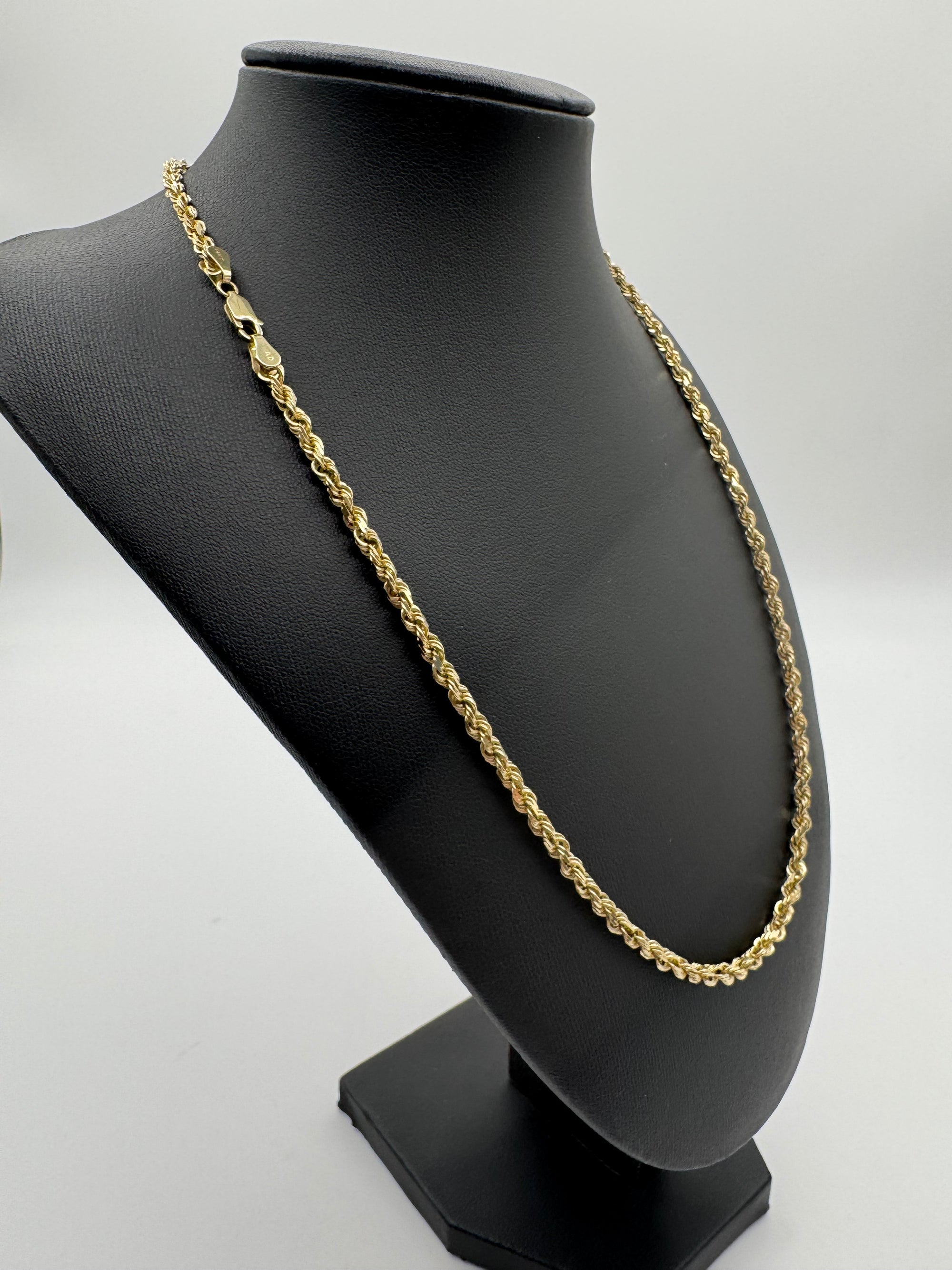 3.5mm Rope Chain 20.5 inches (DIAMOND CUT) - LINX RESALE