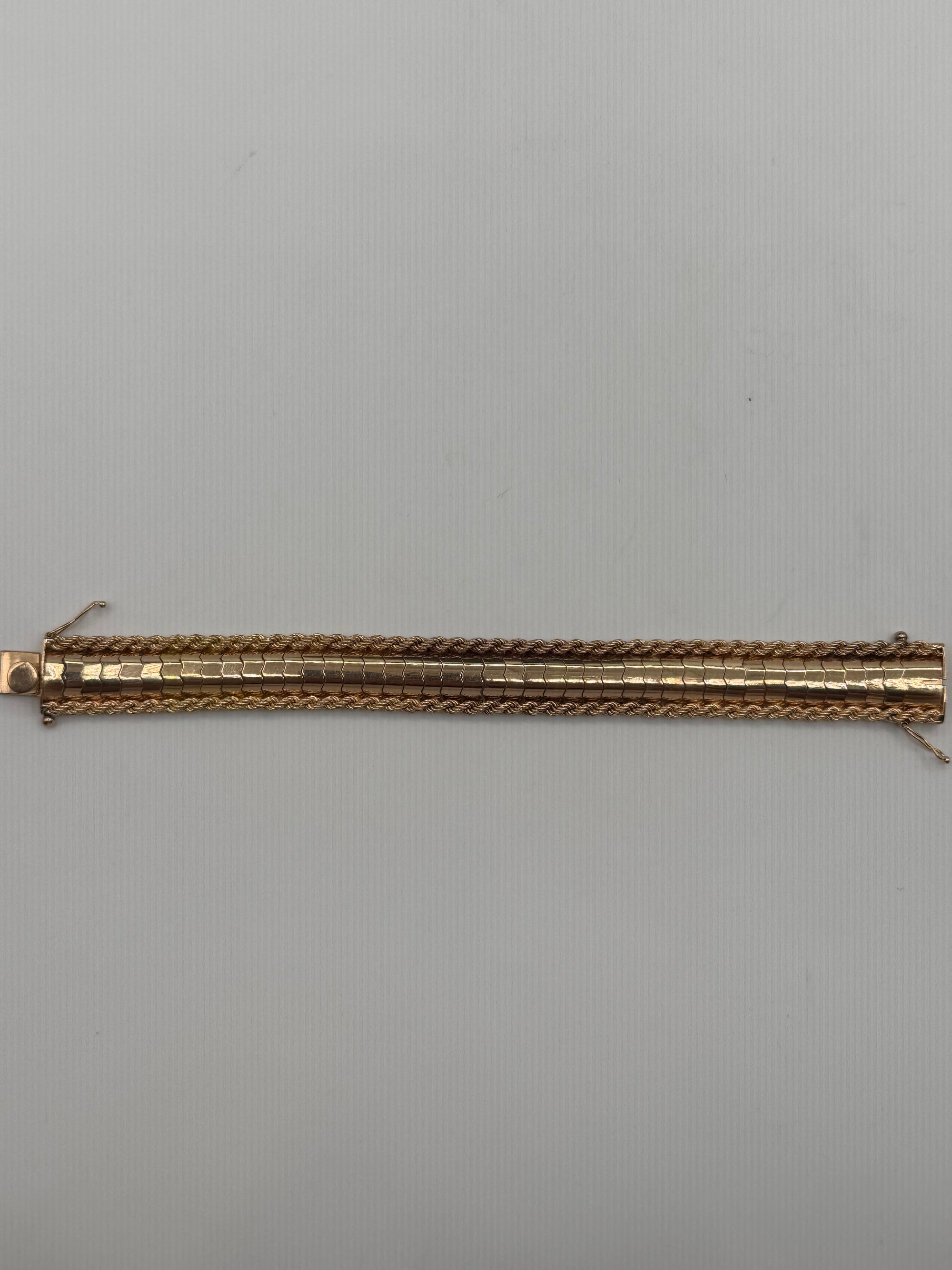 15mm Rope Link Bracelet 7.25 inch