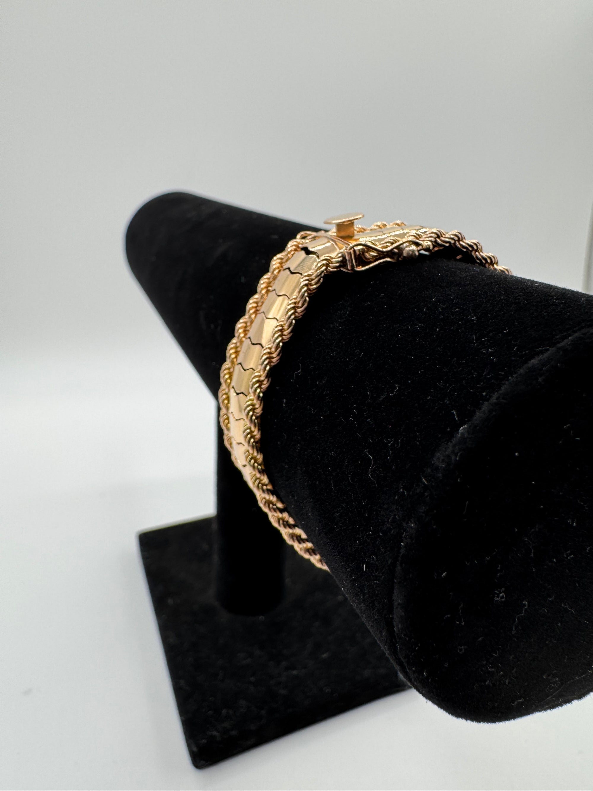 15mm Rope Link Bracelet 7.25 inch