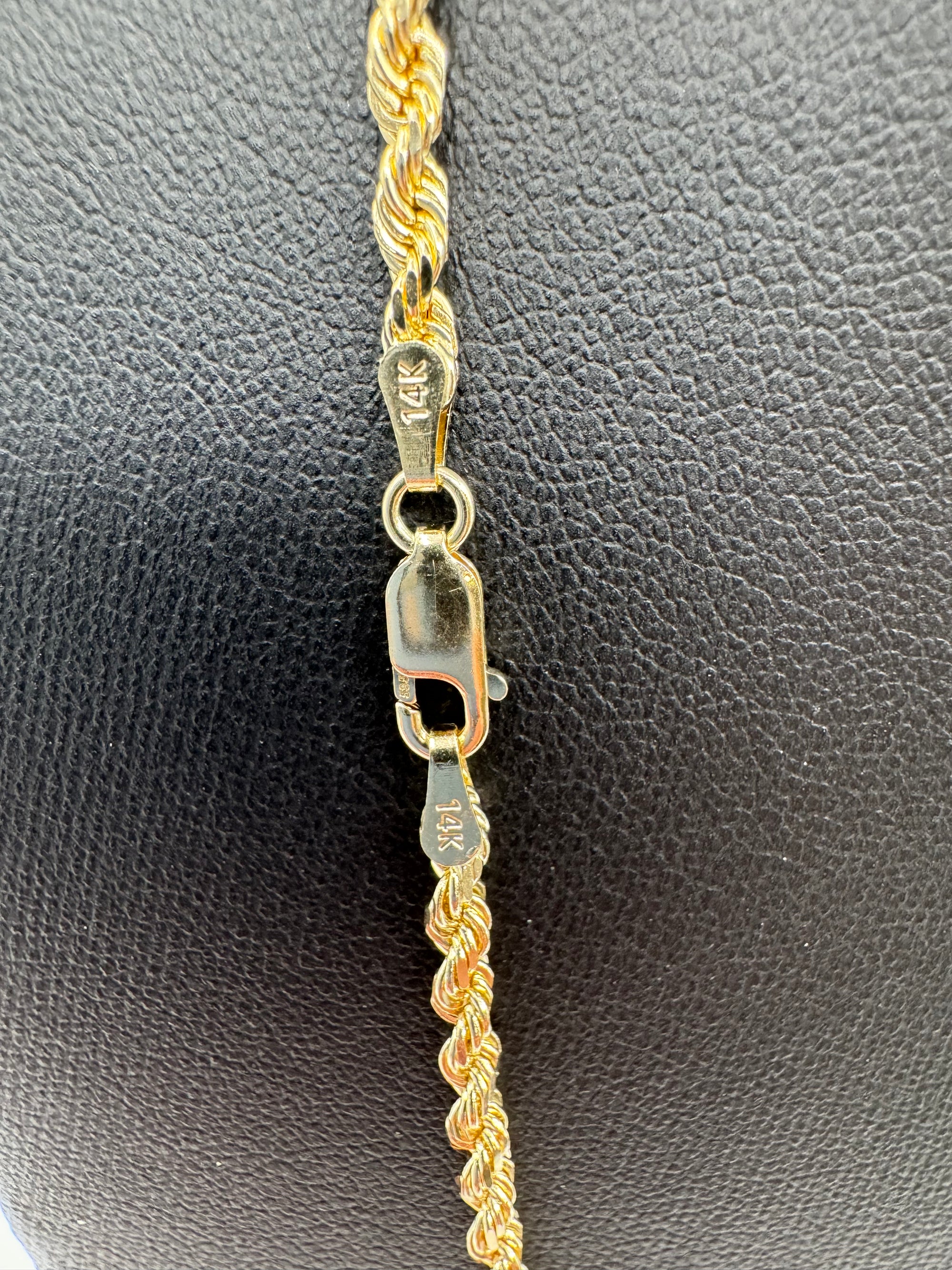 3mm Rope Chain 20 inches (DIAMOND CUT)