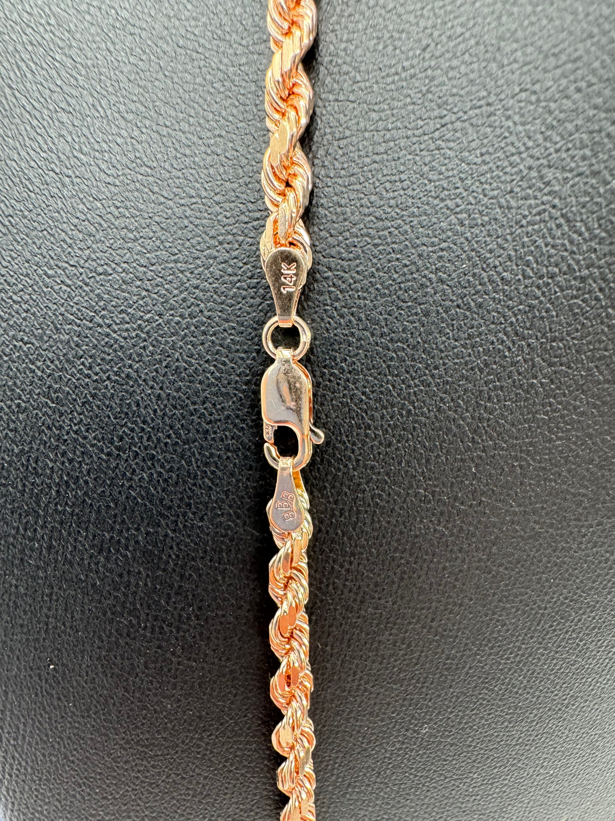 4mm Rope Chain 22 inches (DIAMOND CUT)
