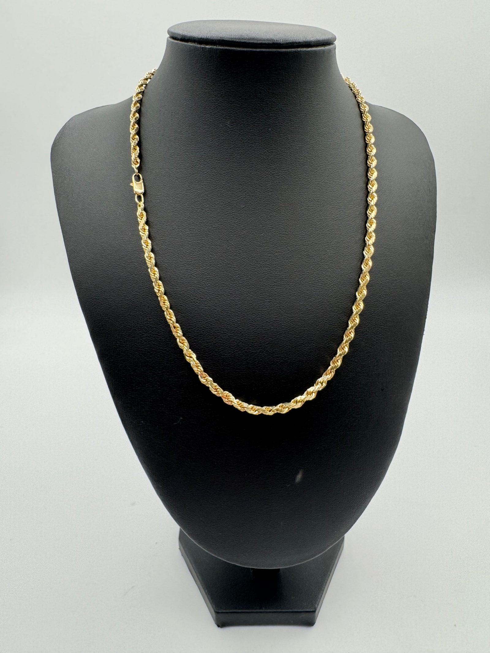 3.5mm Rope Chain 18 inches (DIAMOND CUT)