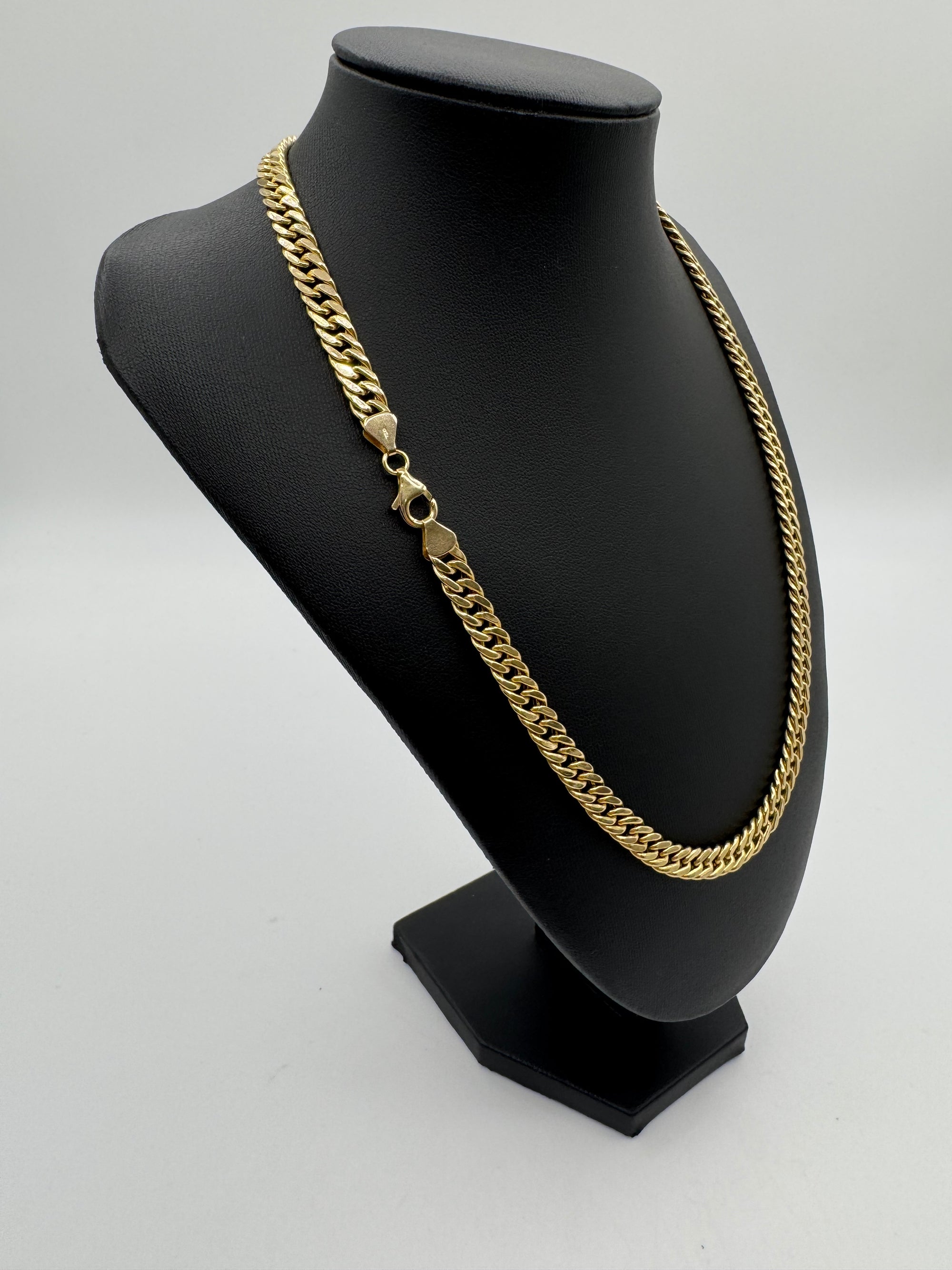 7mm Curb Link Chain 20 inches-Hollow