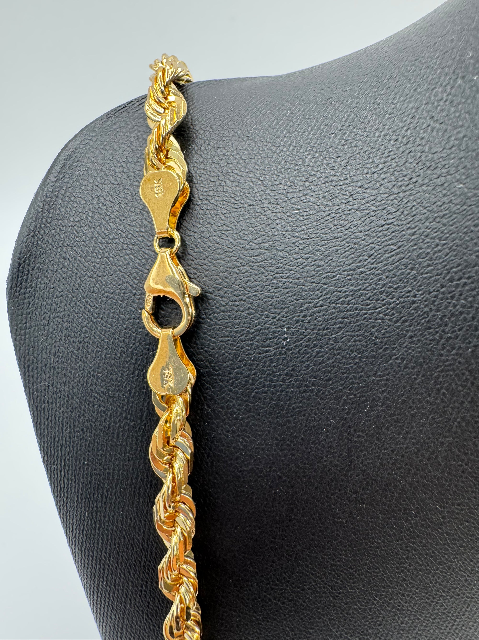 6mm Rope Chain 26 inches (DIAMOND CUT)