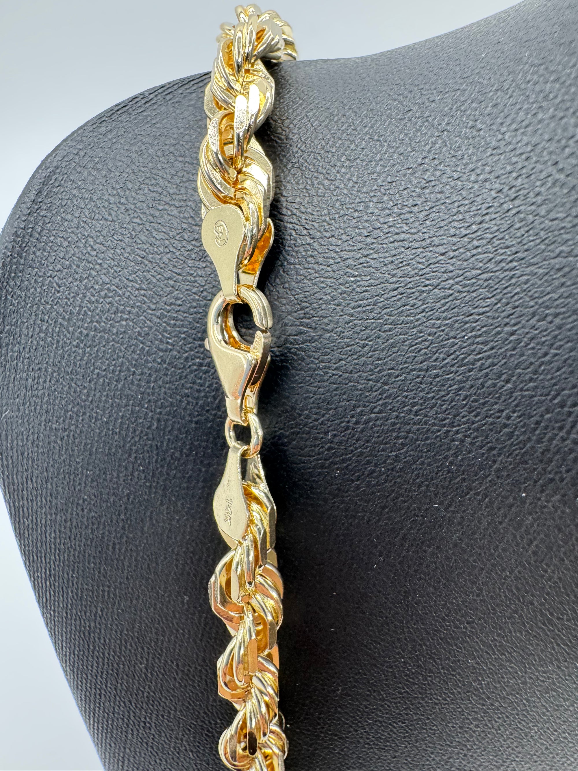7mm Rope Chain 26 inches (DIAMOND CUT)