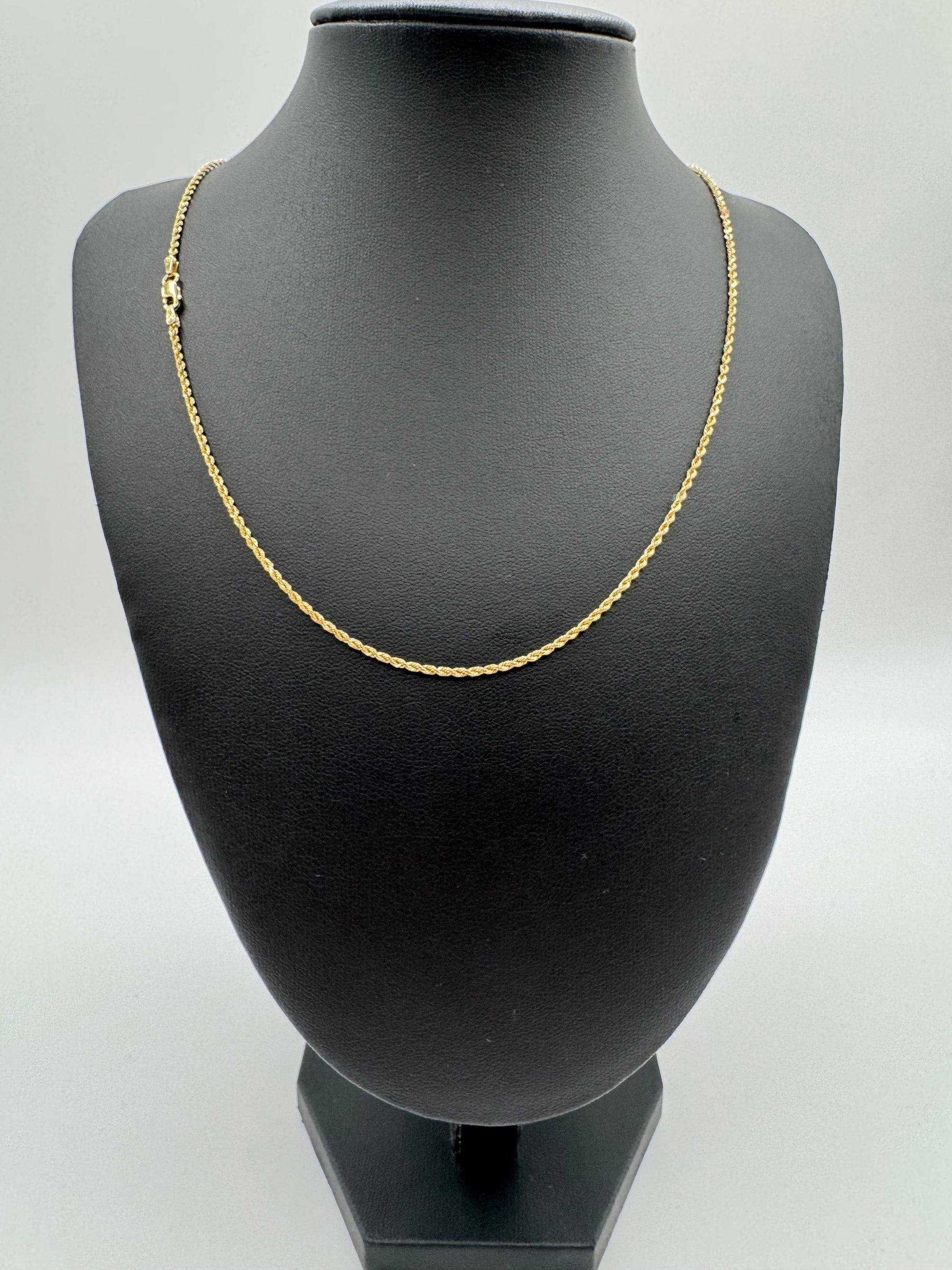 1.5mm Rope Chain 20 inches (DIAMOND CUT)