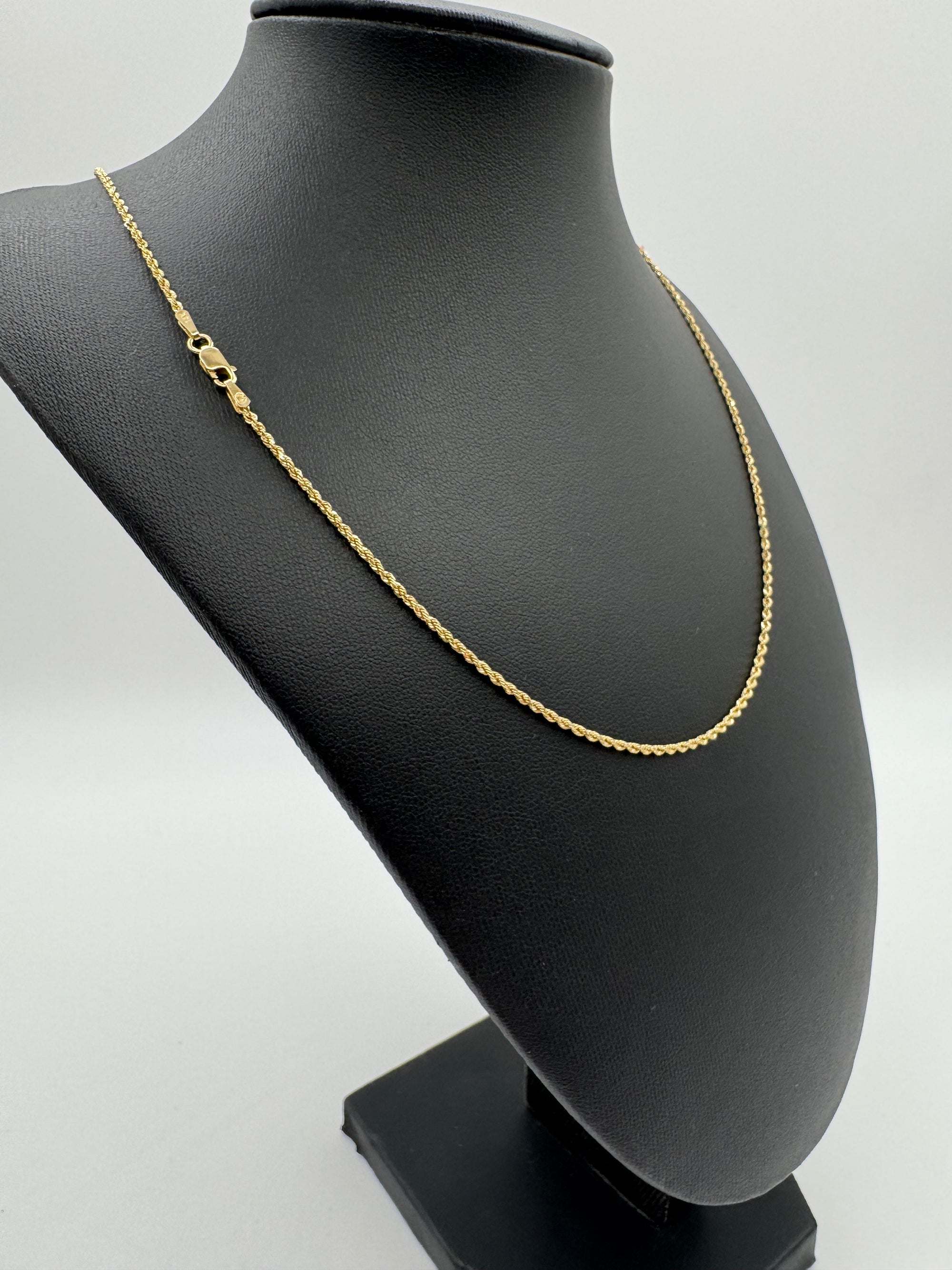 1.5mm Rope Chain 20 inches (DIAMOND CUT)