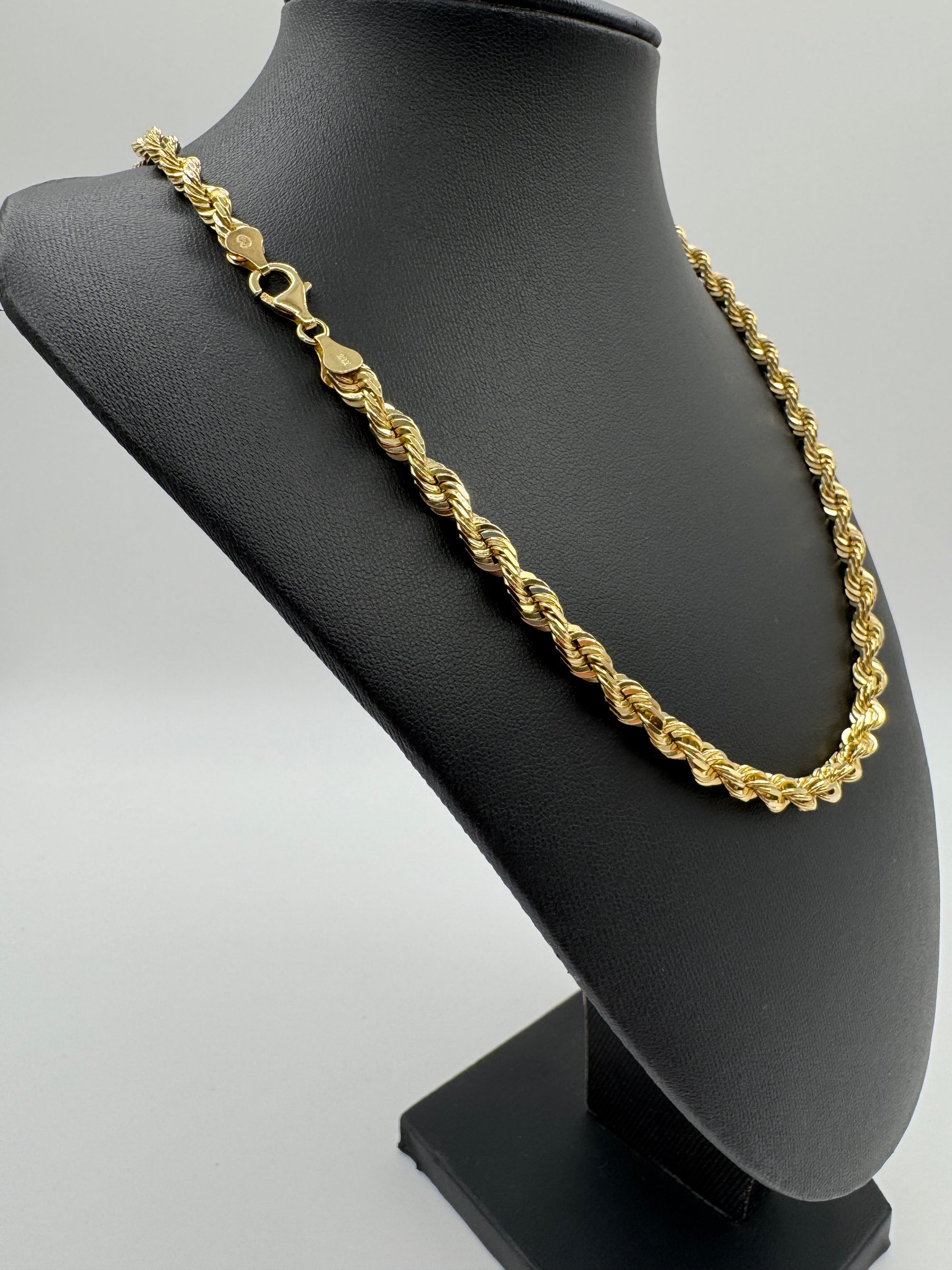 6mm Rope Chain 24 inches (DIAMOND CUT)