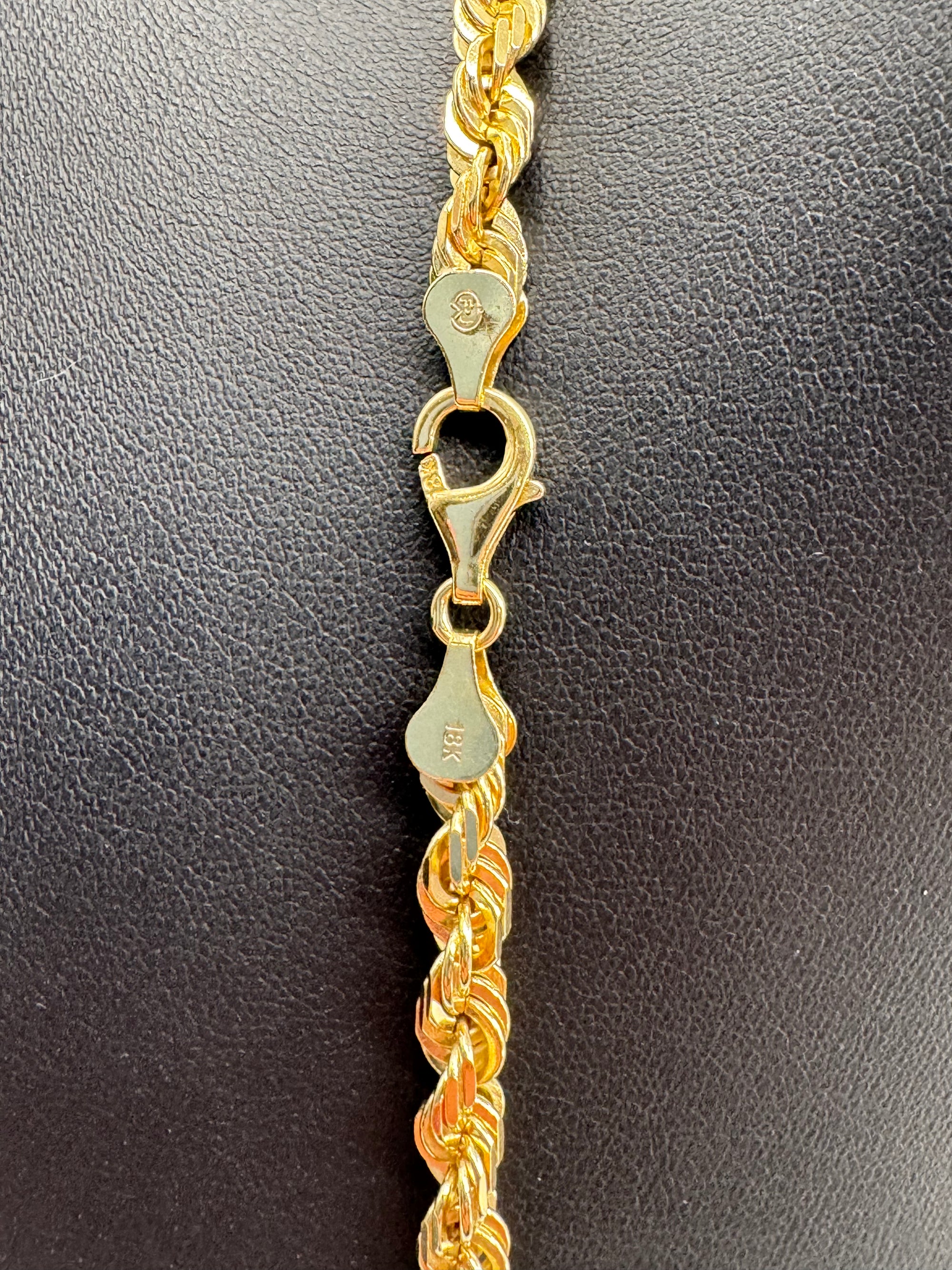 6mm Rope Chain 24 inches (DIAMOND CUT)