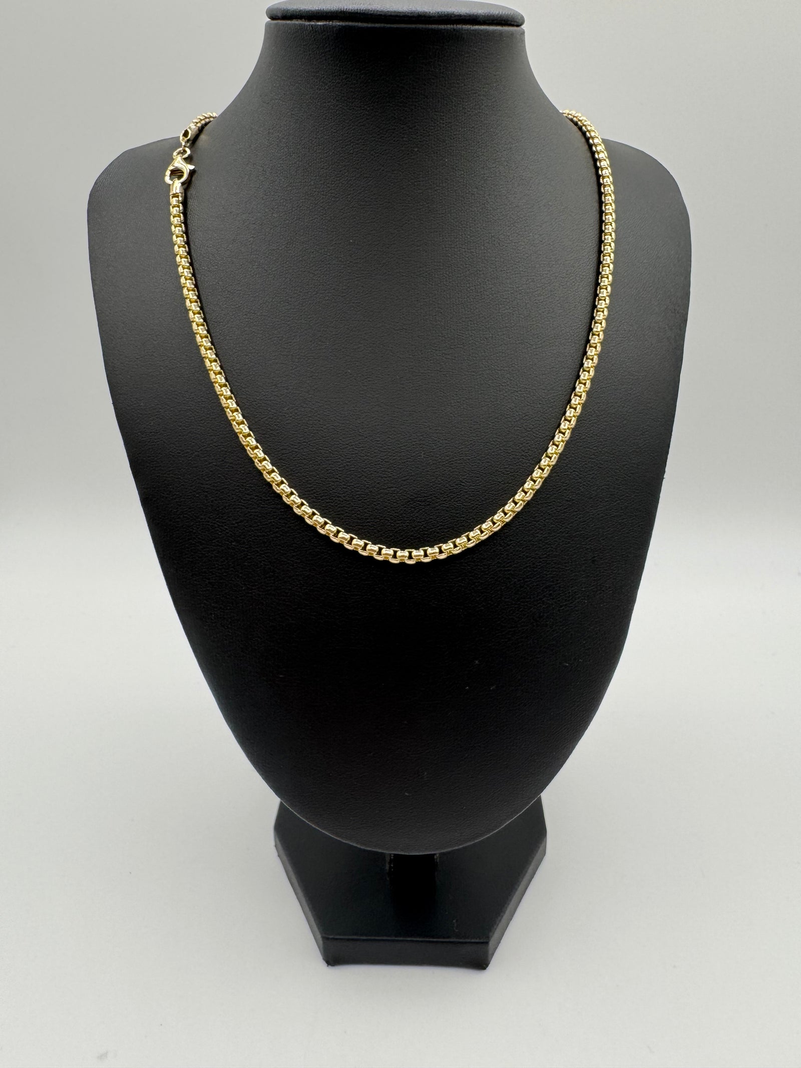 3.5mm Rounded BOX Chain 22 inches