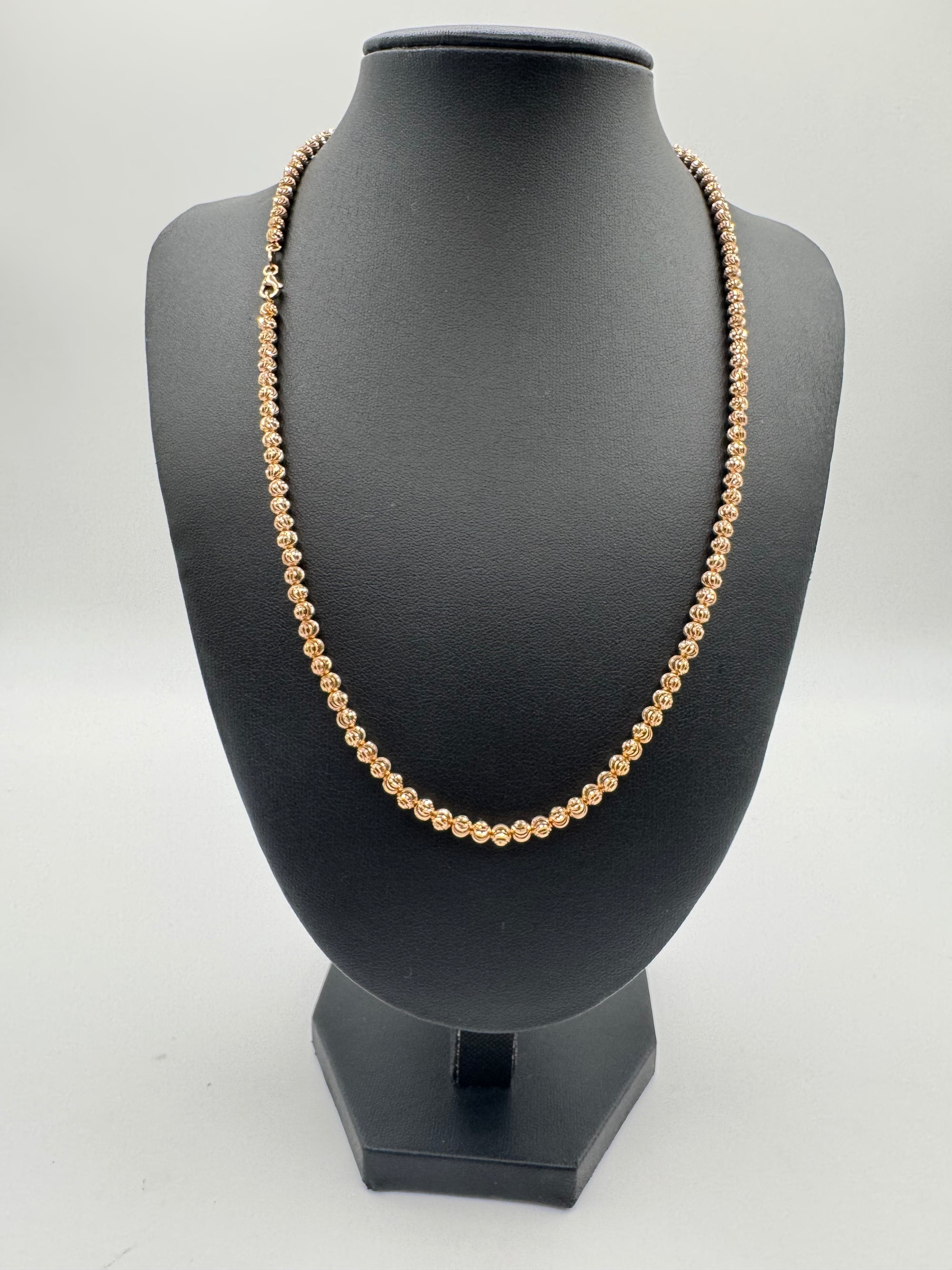 4mm Moon Cut Chain 20 inches