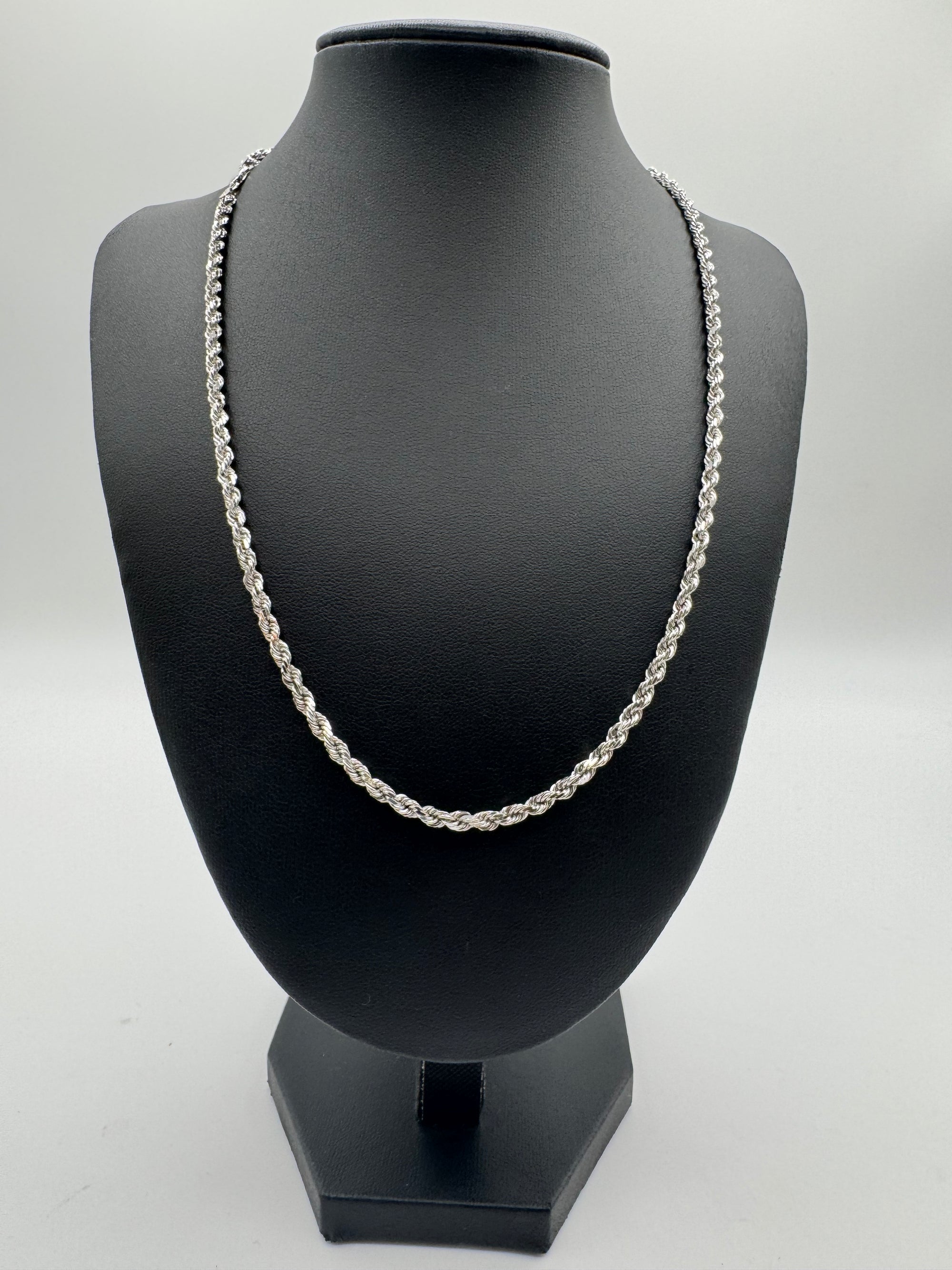 3.5mm Rope Chain 20 inches (DIAMOND CUT)
